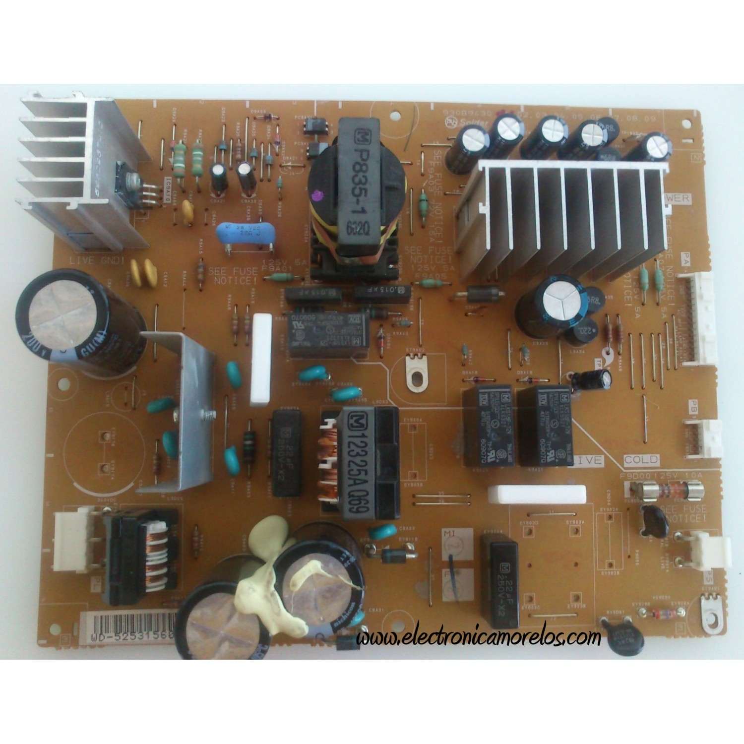 FUENTE DE PODER / MITSUBISHI 930B9430 / 930B943001 / MODELO WD-52531