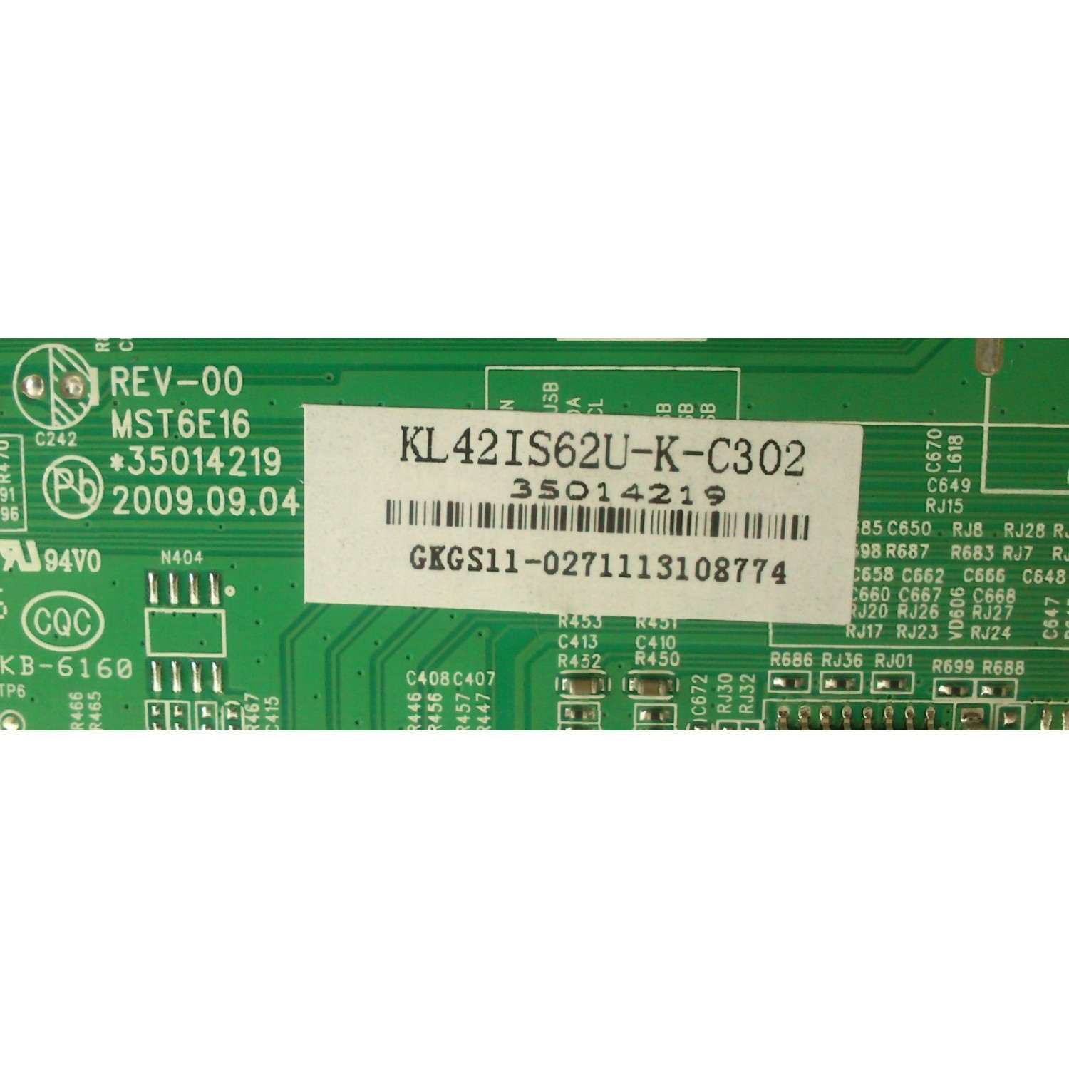 MAIN / KONKA / 35014219 / 11-0185D11 / MST6E16 / MODELO KL42IS62 - Imagen 2