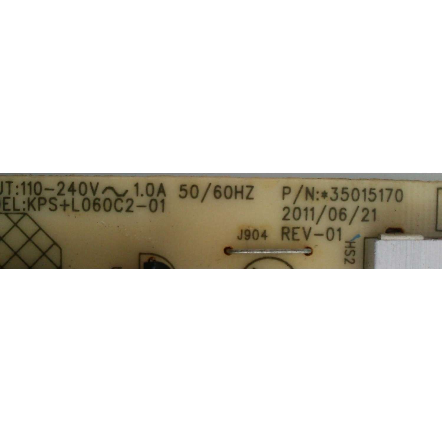 FUENTE DE PODER 35015170 / KONKA 34006812	/ KPS+L060C2-01 / MODELO LED26HS92 - Imagen 4