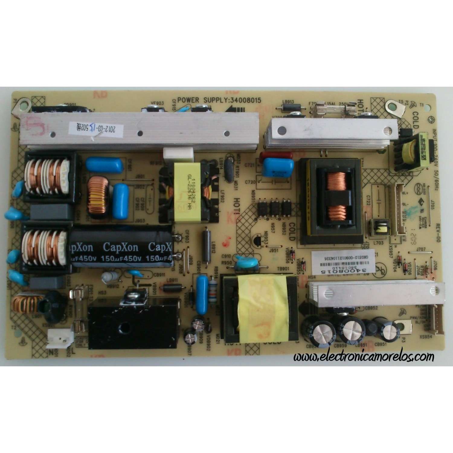 FUENTE DE PODER 34008015 / KONKA 35016410 MODELO LC32TS86C