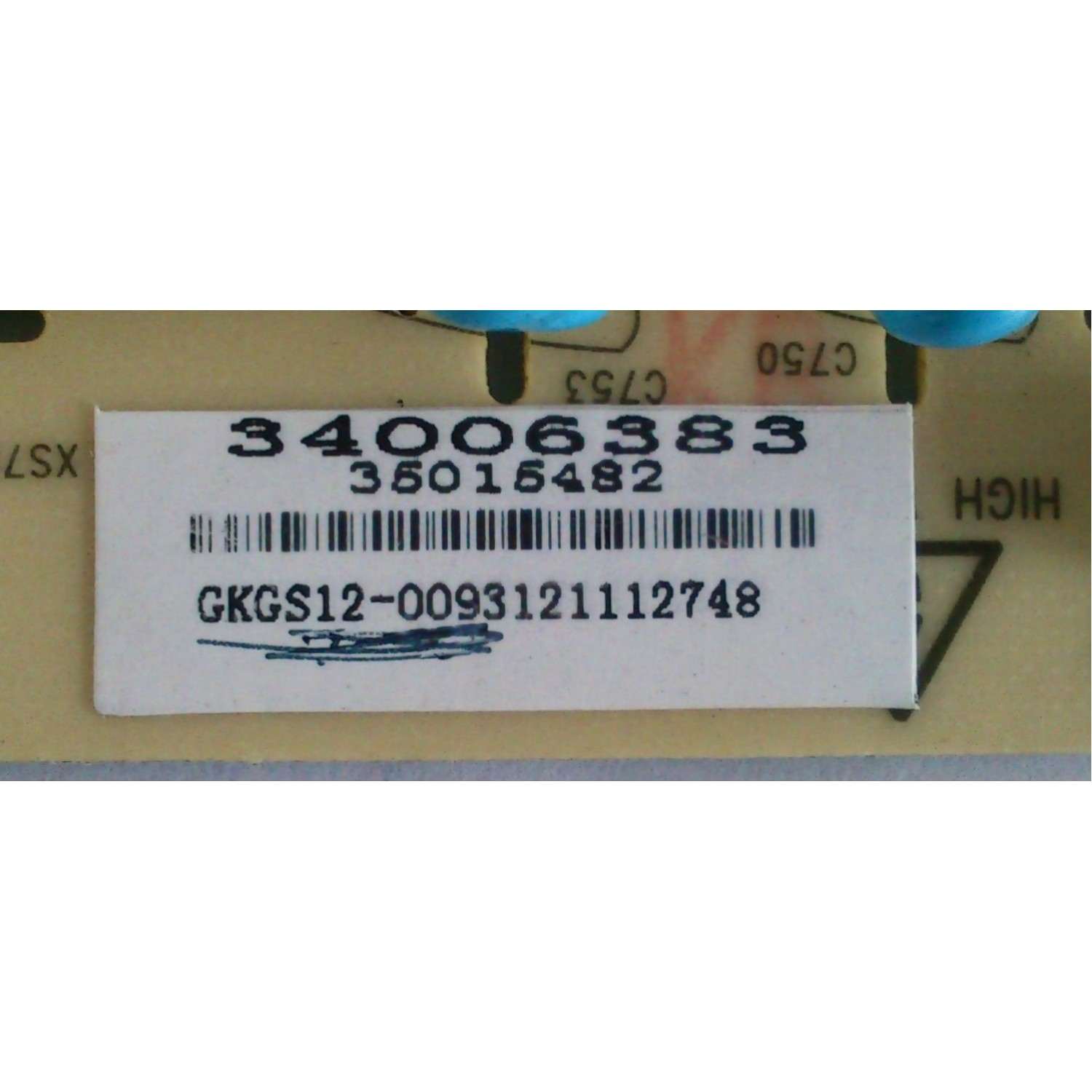 FUENTE DE PODER / KONKA 34006383 / 350151482 / KIP072U04-02 / GS12-0093 12 / MODELO LC26ES30 - Imagen 3