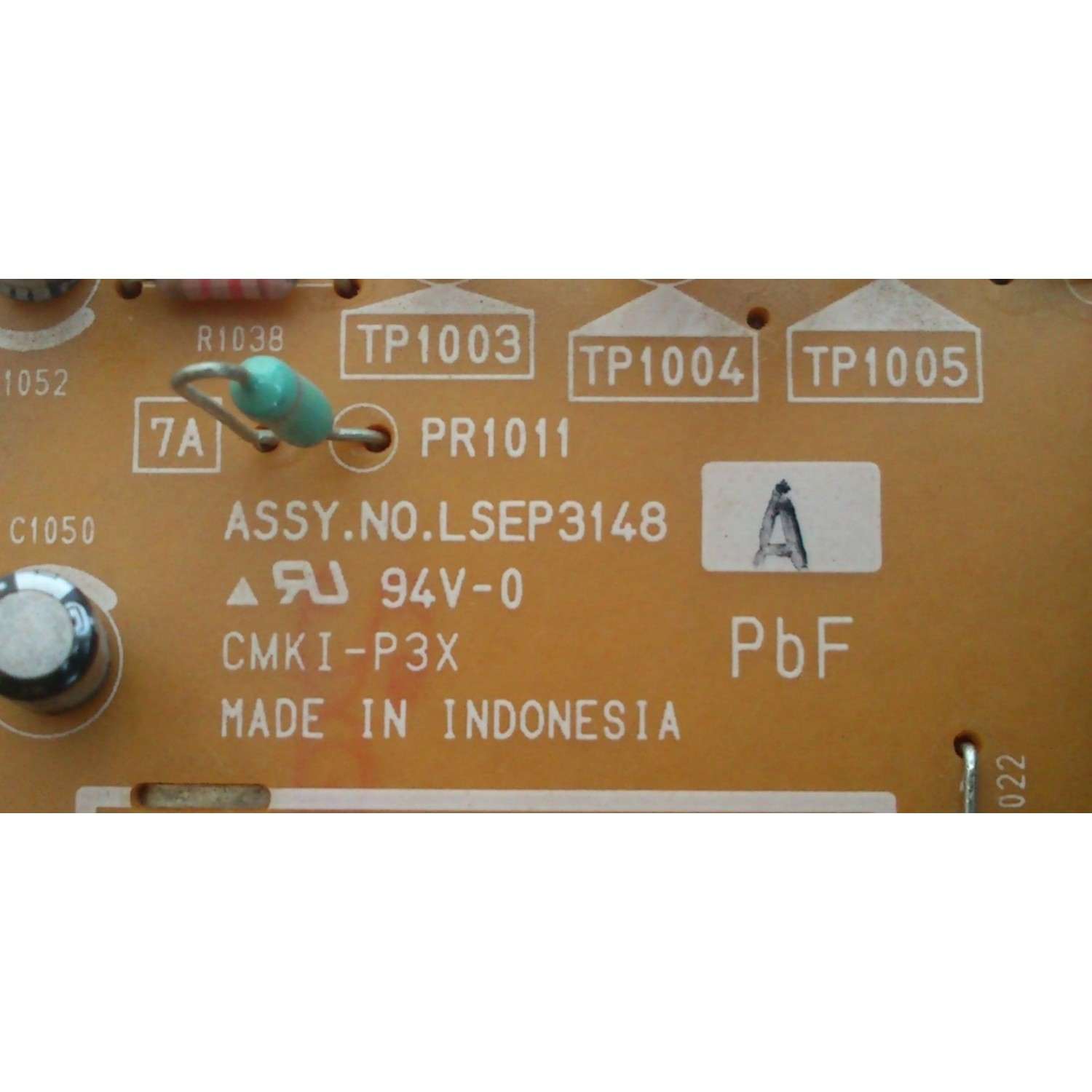 FUENTE DE PODER / PANASONIC LSEP3148A / LSEP3148 / CMKI-P3X / MODELO PT-60LCX64	 - Imagen 3