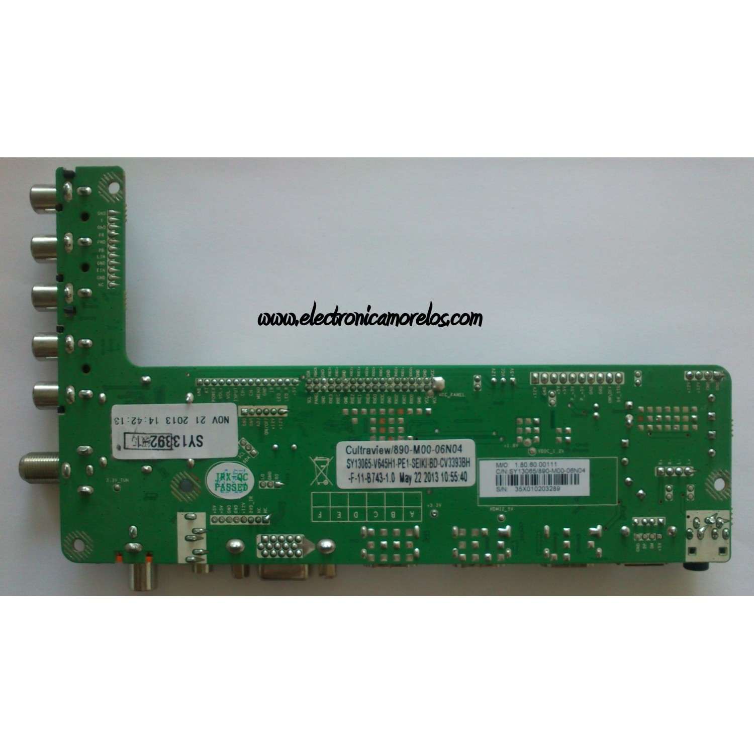 MAIN / SEIKI 35X0102/ 890-M00-06N04 / CV3393BH-F / SY13392-1 / MODELO SE65GY25	 - Imagen 2