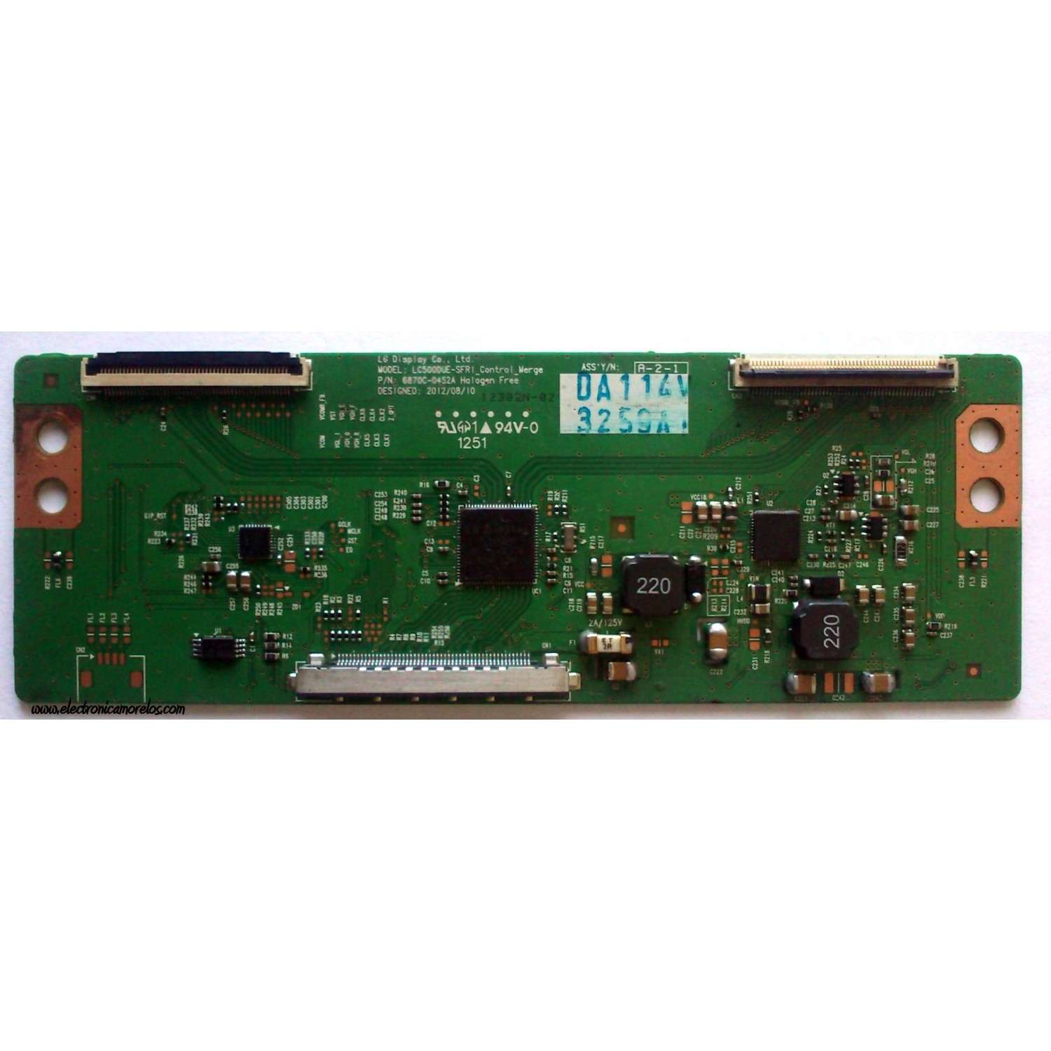 T-CON / LG 6871L-3259A / 3259A / 6870C-0452A / MODELO 32LN5700-UH.AWMYLJM	