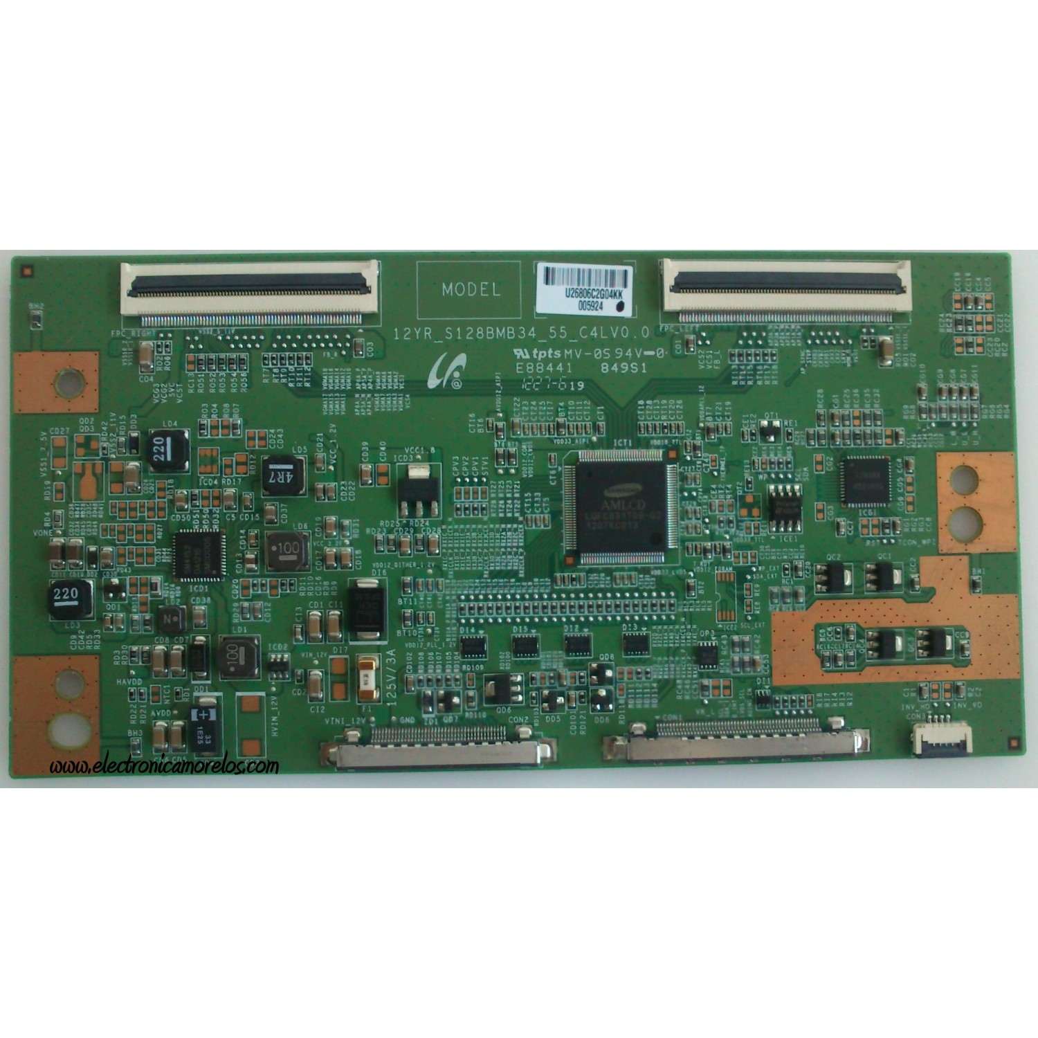 T-CON / VIZIO LJ94-26806C / 26806C / 12YR_S128BMB34_55_C4LV0.0 / PANEL LTA550HJ13-C01 / MODELO M550VSE LWJSNKBN