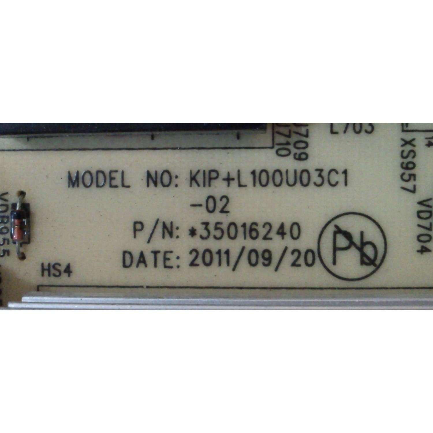 FUENTE DE PODER / KONKA 35016240 / 34008015 / KIP+L100U03C1 / MODELO LC32TS86C	 - Imagen 4