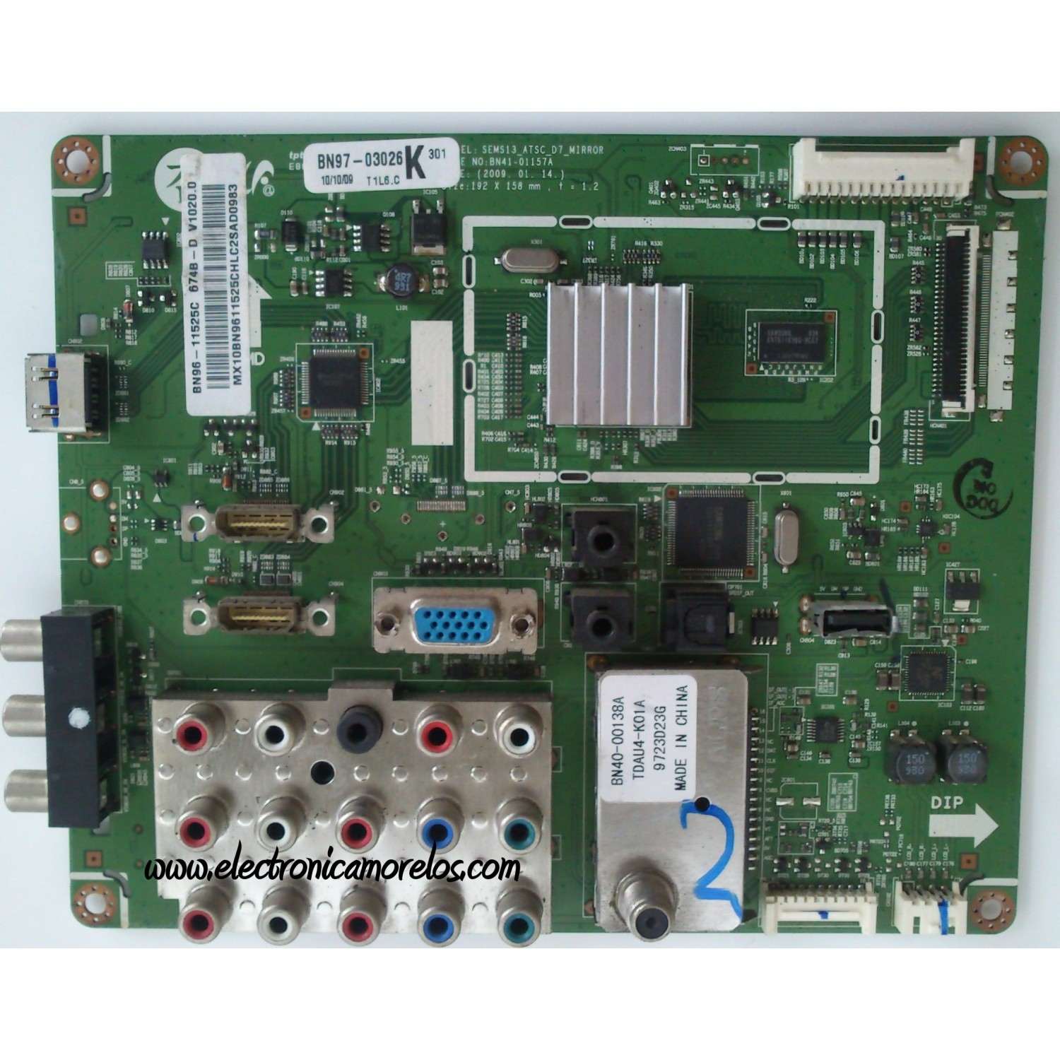 MAIN / SAMSUNG BN96-11525C / BN41-01157A / BN97-03026K / MODELO LN32B540P8DXZA	