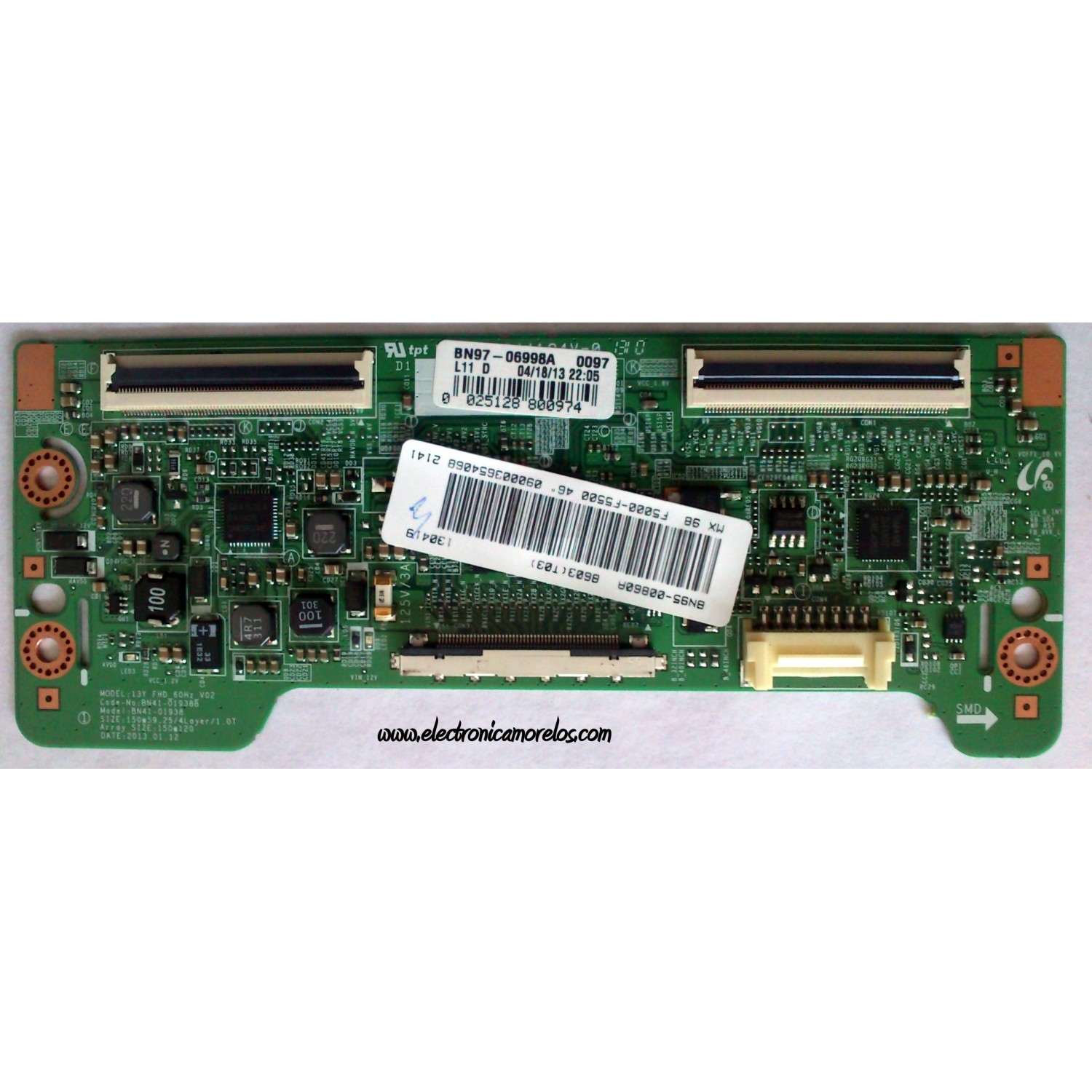 T-CON / SAMSUNG BN95-00860A / BN97-06998A / BN41-01938B /PANEL CY-DF460BGLV1H /  MODELO UN46F5500AFXZA TS01 / N46EH5300FXZA UF03	