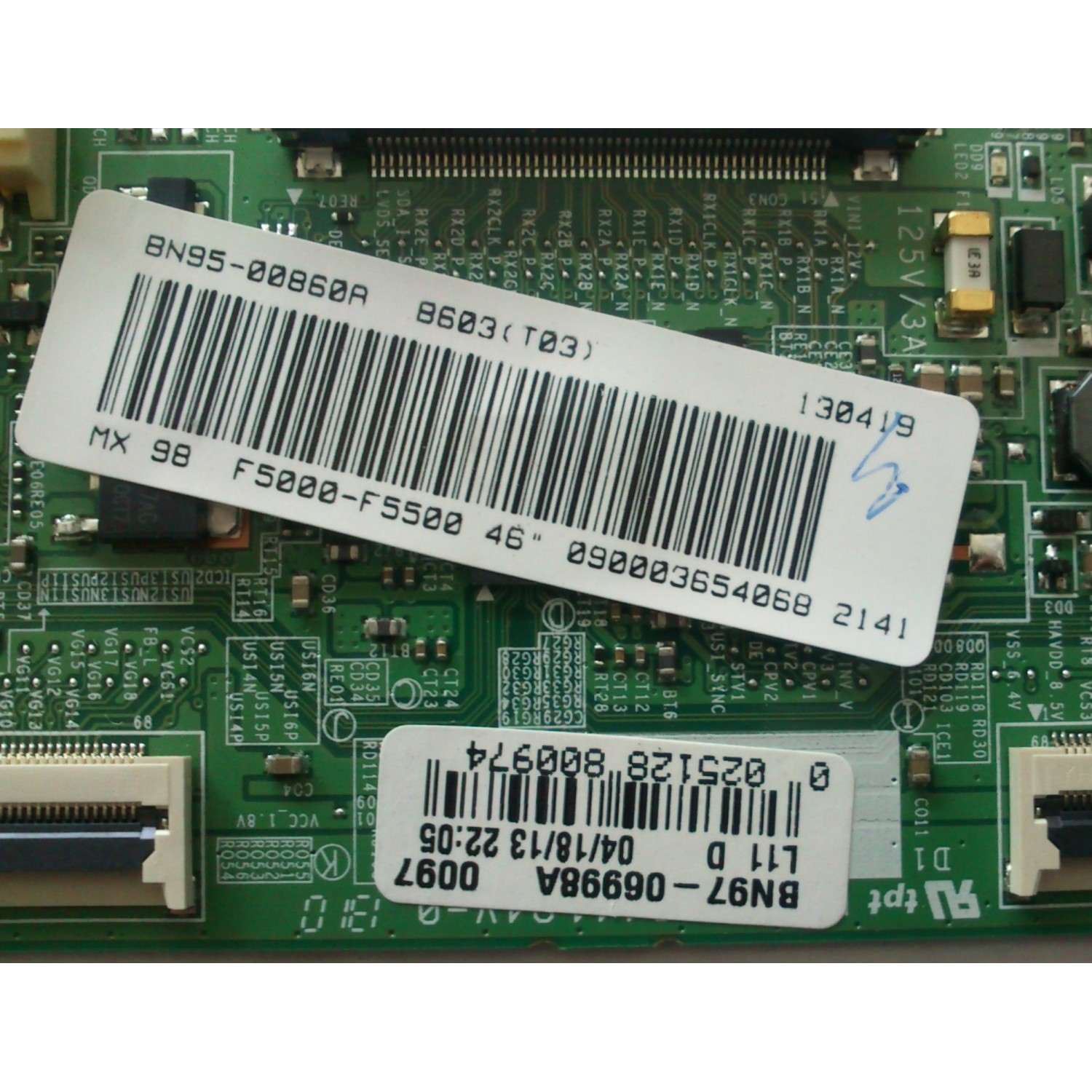 T-CON / SAMSUNG BN95-00860A / BN97-06998A / BN41-01938B /PANEL CY-DF460BGLV1H /  MODELO UN46F5500AFXZA TS01 / N46EH5300FXZA UF03	 - Imagen 3