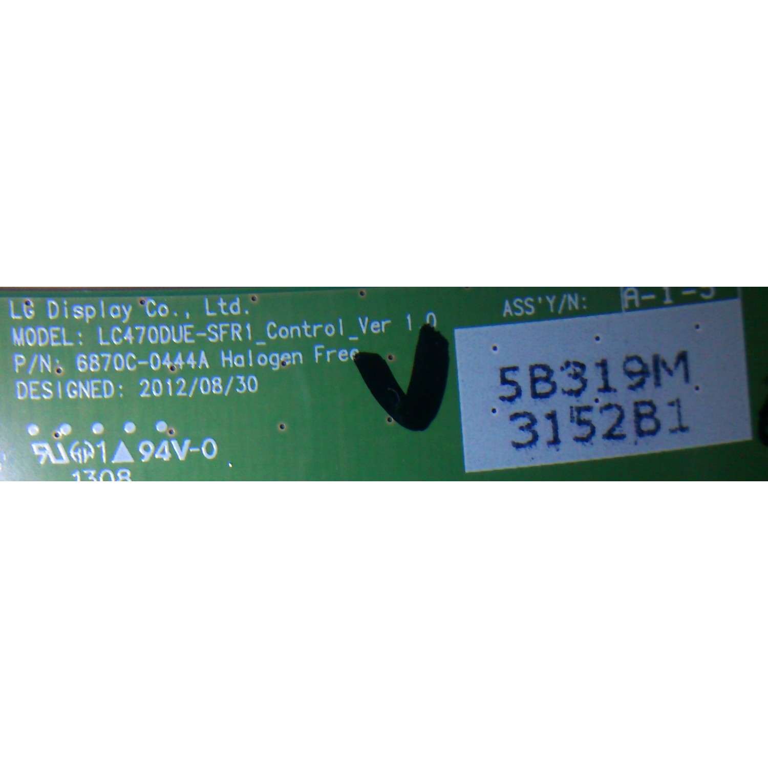 T-CON / LG 6871L-3152B / 6870C-0444A / 3152B / PANEL LC470DUE (SF)(R1) / MODELOS 47LN5400-UA / 47LN5200-UB.BUSYLJR  / 47LN5200-UA / 47LN5700-UH / 47LN5790-UI / 47LA6200-UA.BUSYLJR /  47LN5750-UH.BUSYLJR / 47LN5750-UH.BUSQLJR - Imagen 2