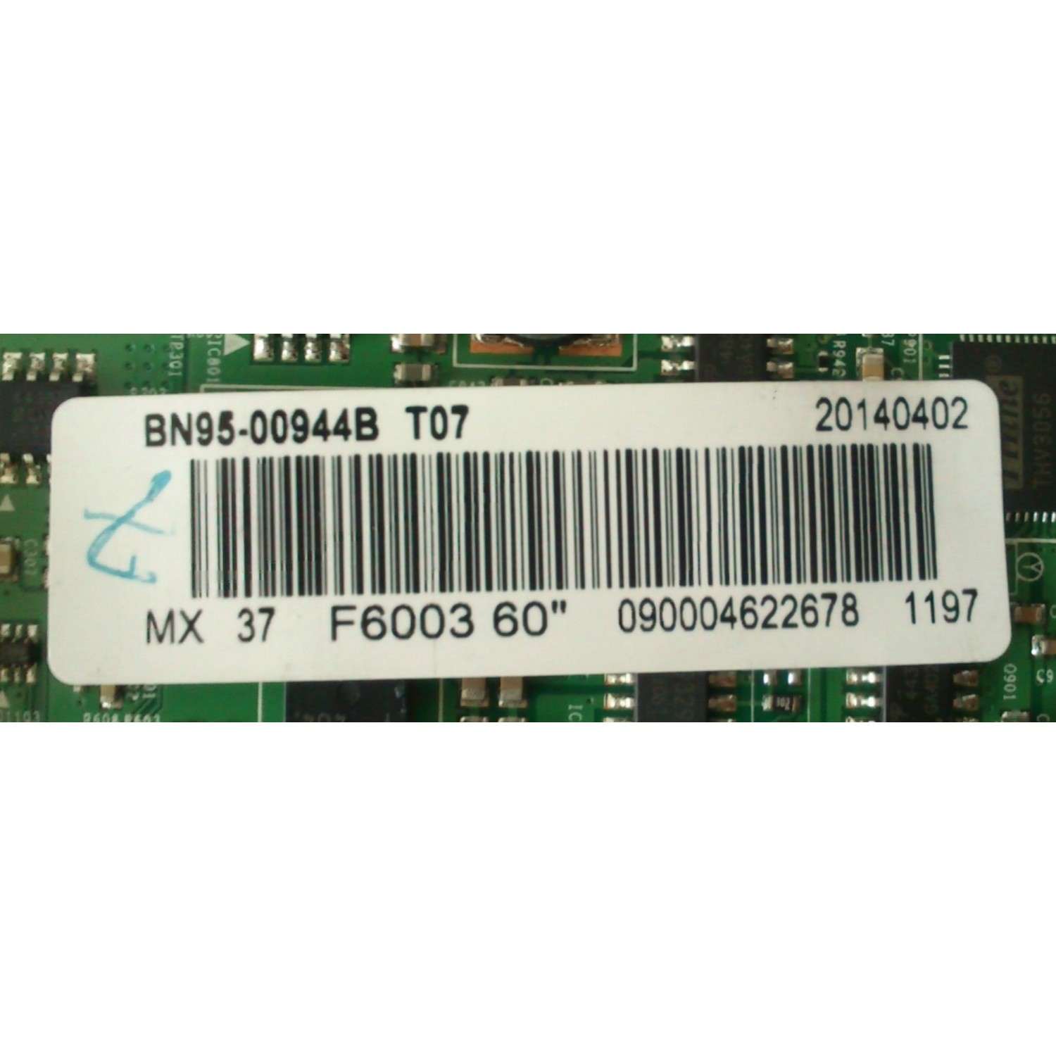 T-CON / SAMSUNG BN95-00944B / BN97-07663A / BN41-01947A / PANEL DF600CGSV2H / CY-DF600CGSV2H / MODELOS UN60FH6200FXZA HH01 / UN60H6203AFXZA HH01 / UN60EH6003FXZA IH02 - Imagen 3