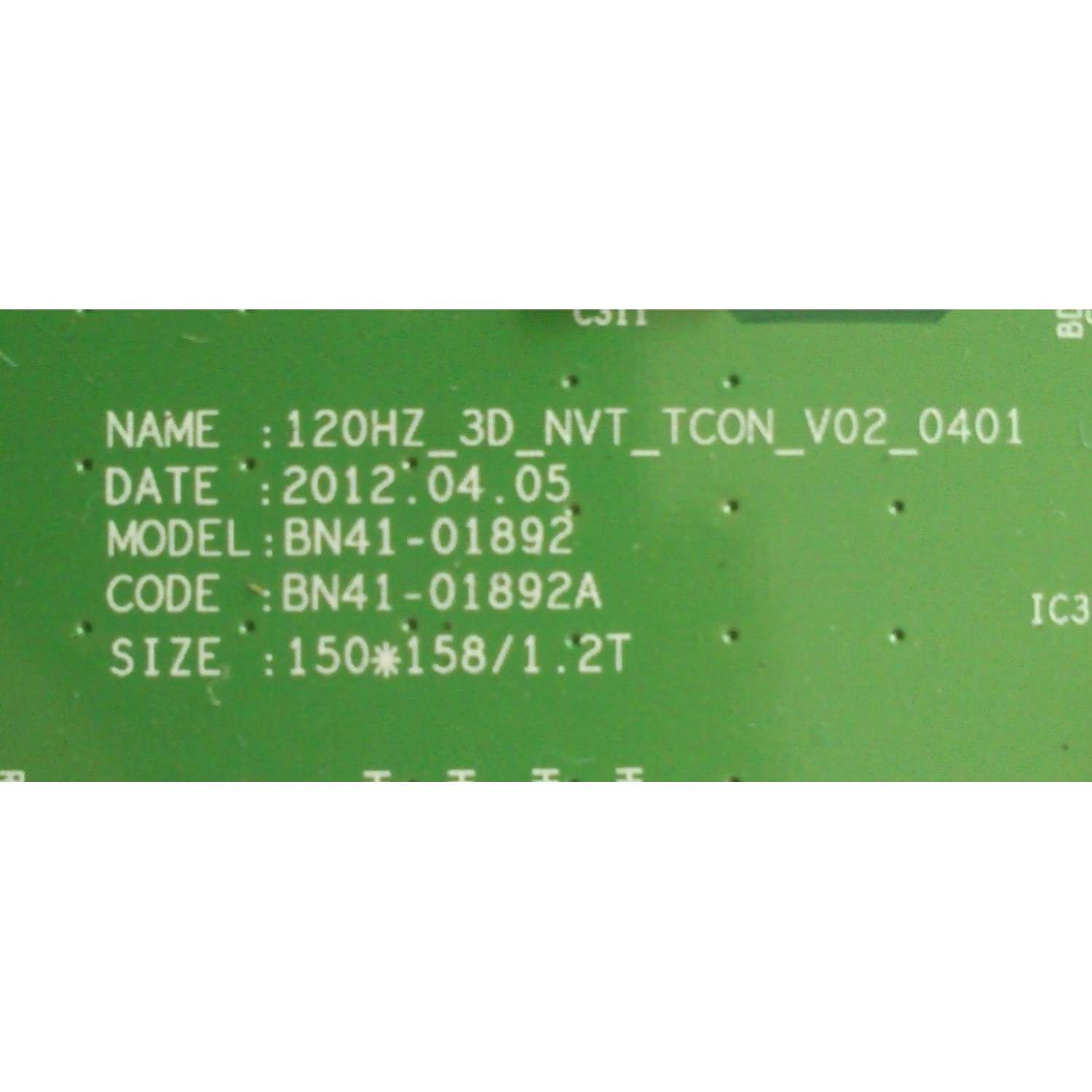 T-CON / SAMSUNG BN95-00695A / BN97-06783A / BN41-01892A / MODELO UN55FH6030FXZA TH01	 - Imagen 2