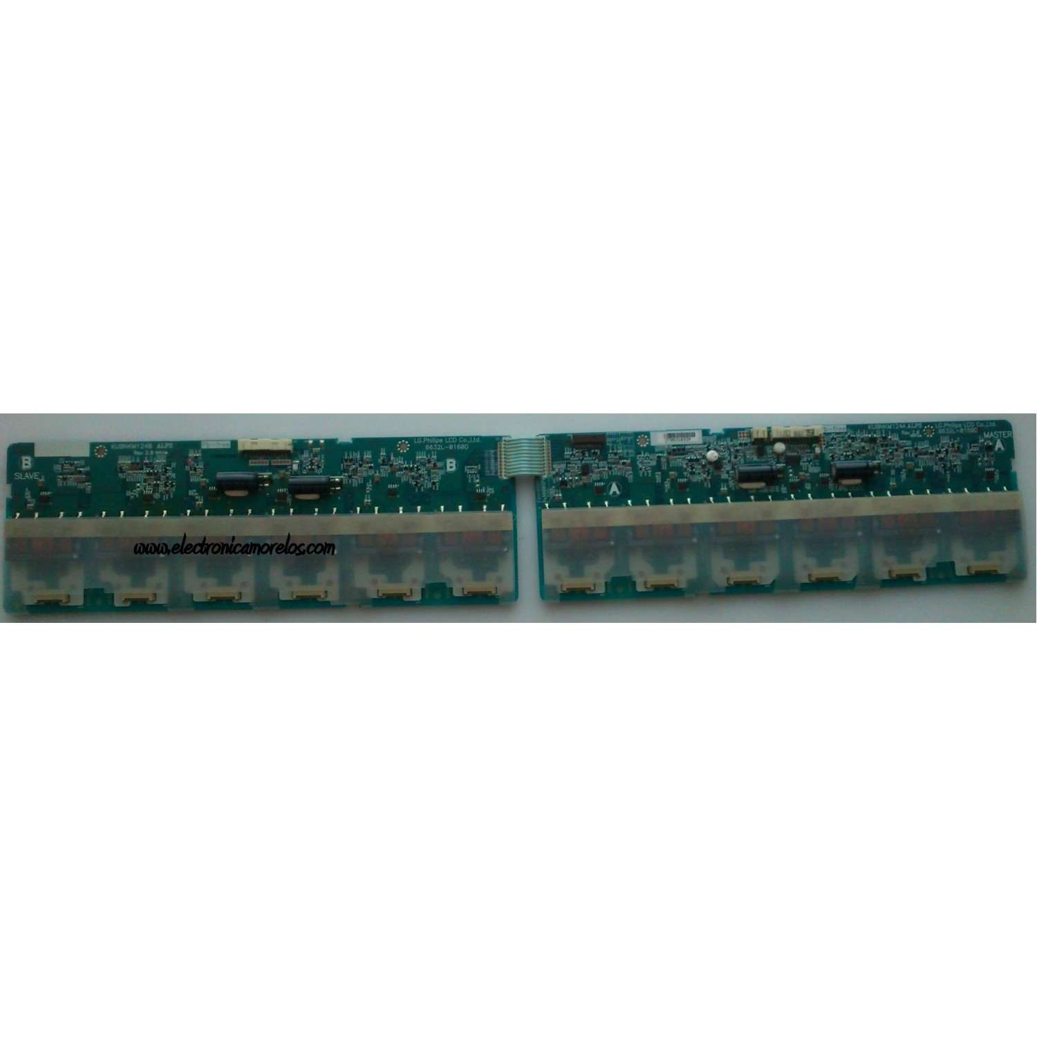 BACKLIGHT INVERSOR MATER / ESCLAVO / LG 6632L-0160D / 6632L-0159D / KUBNKM124A / KUBNKM124B / MODELO	
