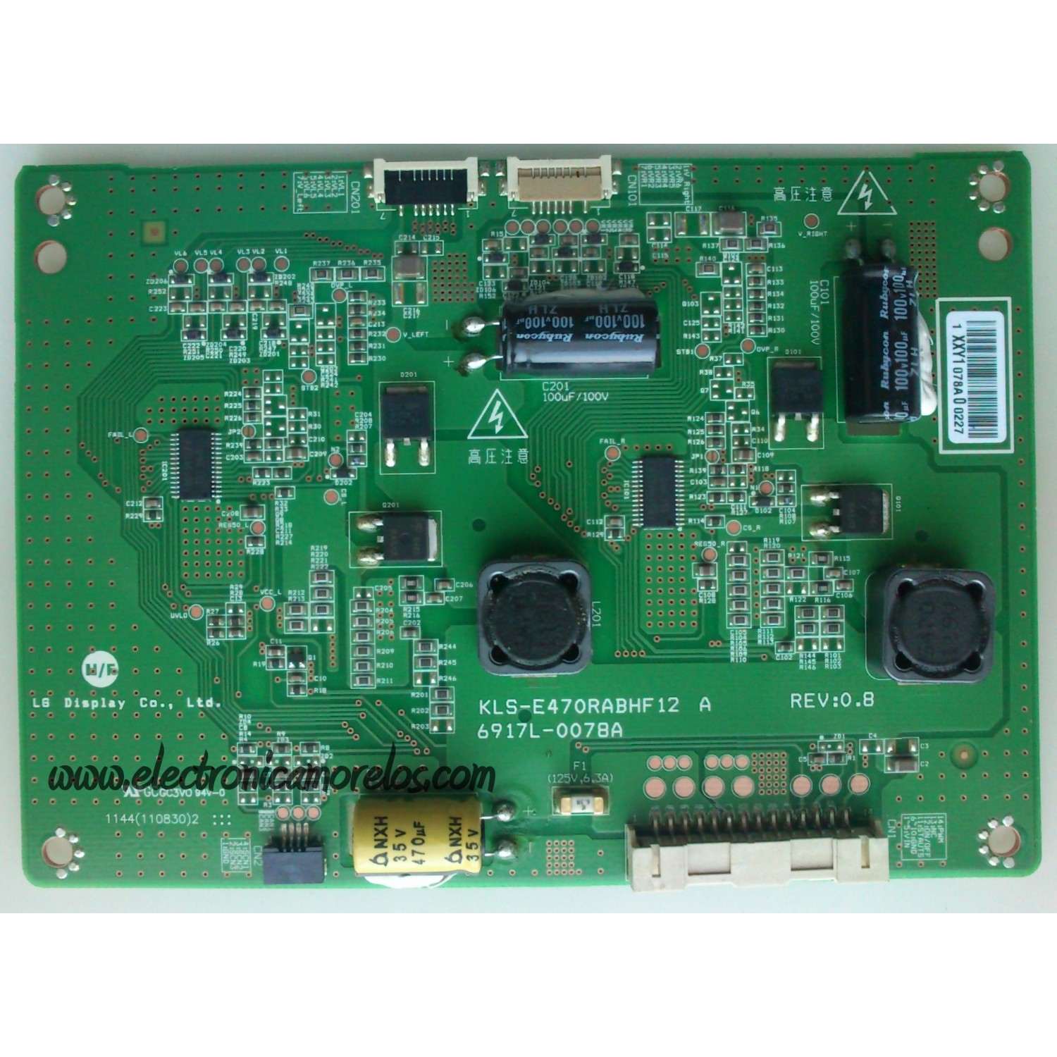 LED DRIVER PARA TV VIZIO / NUMERO DE PARTE 6917L-0078A / KLS-E470RABHF12 / 078A / KLS-E470RABHF12A / PANEL'S LC470EUA (AE)(M1) / LC470EUN (SE)(F1) / LC470EUN (SE)(M1) / MODELOS TC-L47E5 / M3D470KDE LTYPMK / E47 CE4701-EUNSEM2 / DETC470M