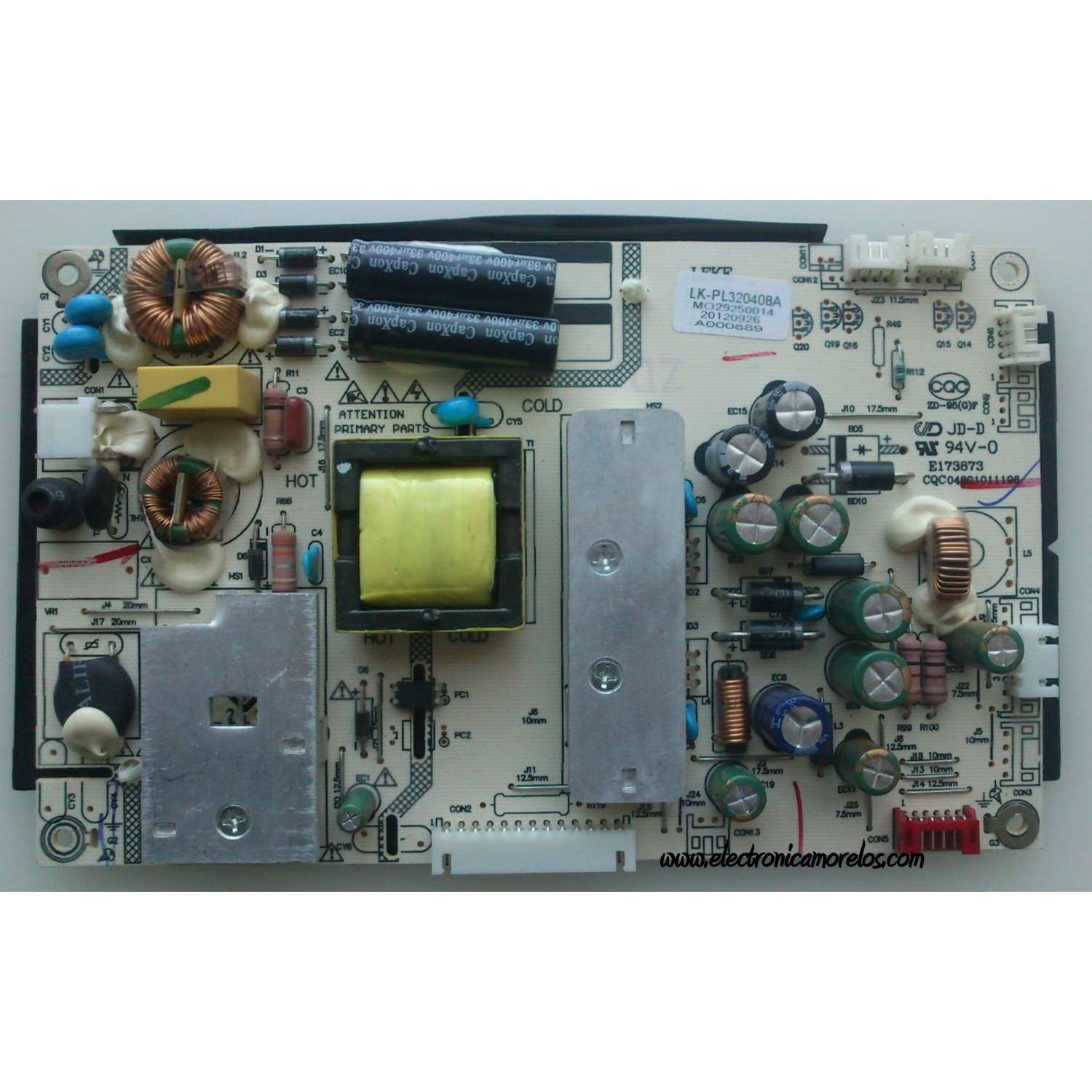 FUENTE DE PODER / APEX LK-PL320408A / MO29250014 / CQC04001011196 / MODELO LE3242	