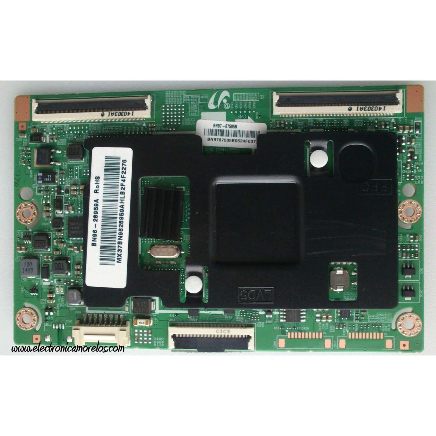 T-CON PARA TV SAMSUNG / NUMERO DE PARTE BN96-28959A / BN97-07505B / BN41-02069A / BN9628959A / PARTE SUSTITUTA BN95-01131A / PANEL CY-DF550CG2V1H / MODELOS UN55FH6030 / UN55F6100 / UN55FH6200 / UN55H6203 / UN55F6300 / UN55F6350 / UN55F6400