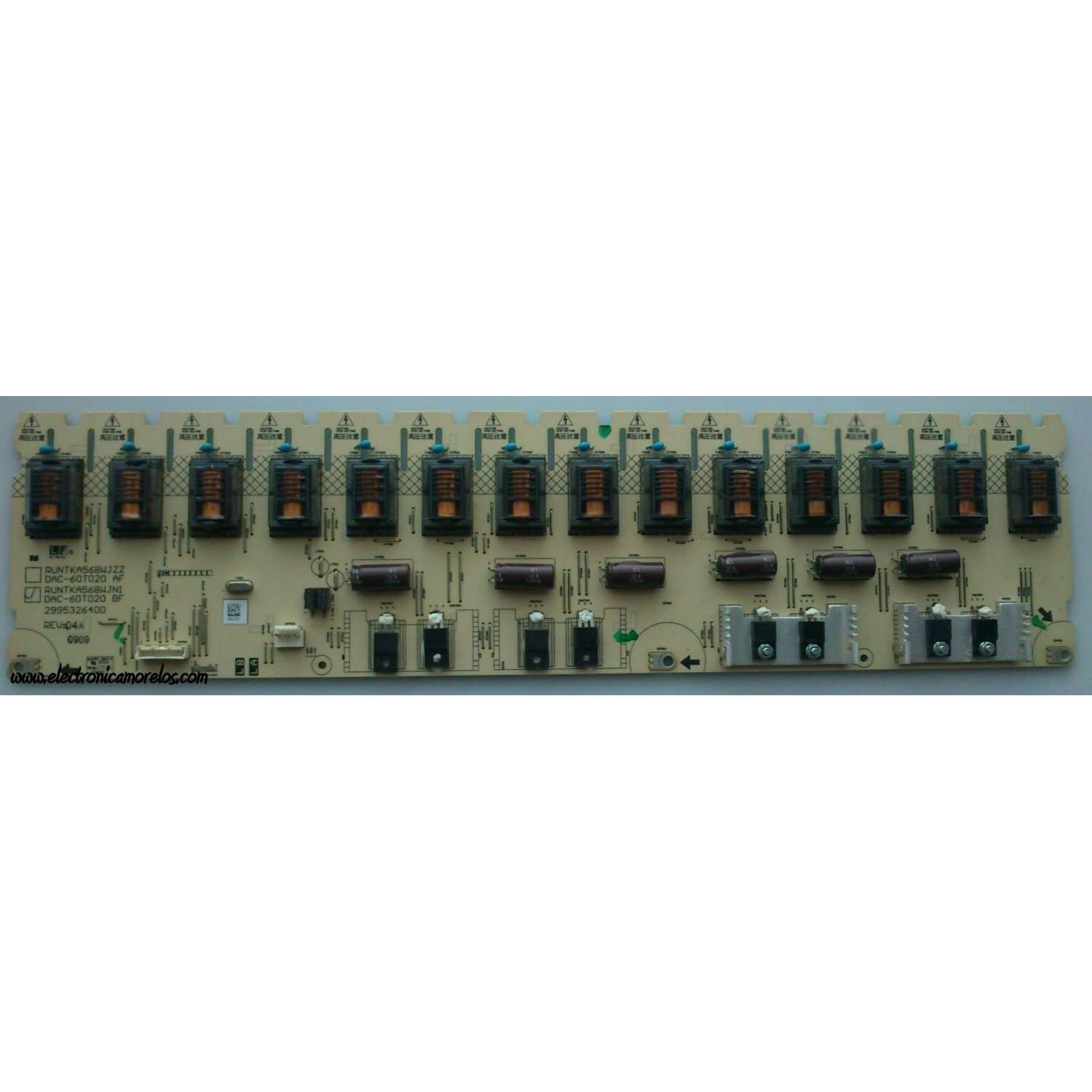 BACKLIGHT INVERSOR / SHARP RUNTKA568WJN1 / 2995326400 / DAC-60T020 BF / DAC-60T020 / MODELO LC-40E67U	