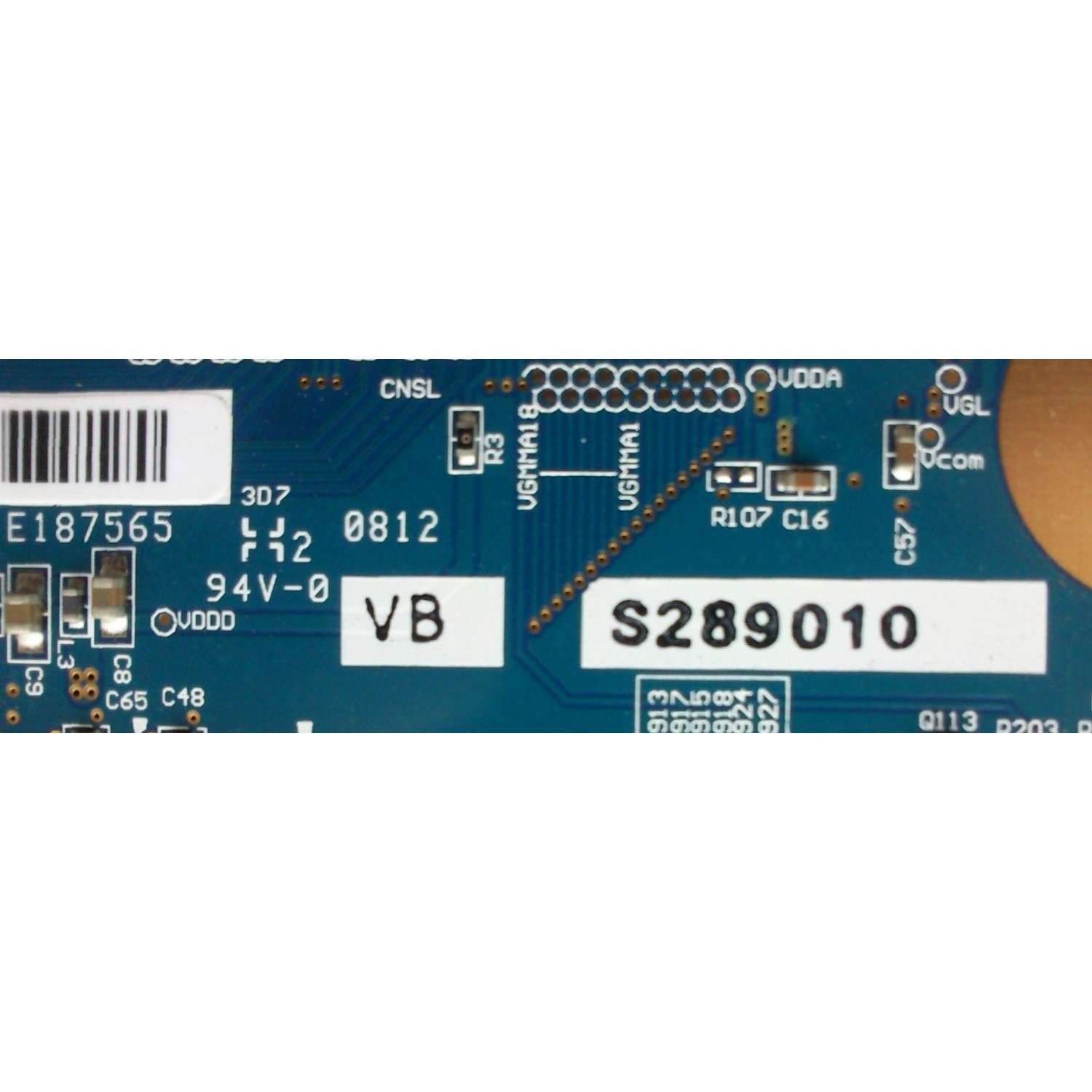 T-CON / INSIGNIA 1320WF01C0VB / 320WF01C / CPT 320WF01C / PANEL CLAA320WF01 / MODELOS DX-LCD32-09 / NS-LCD32 - Imagen 2