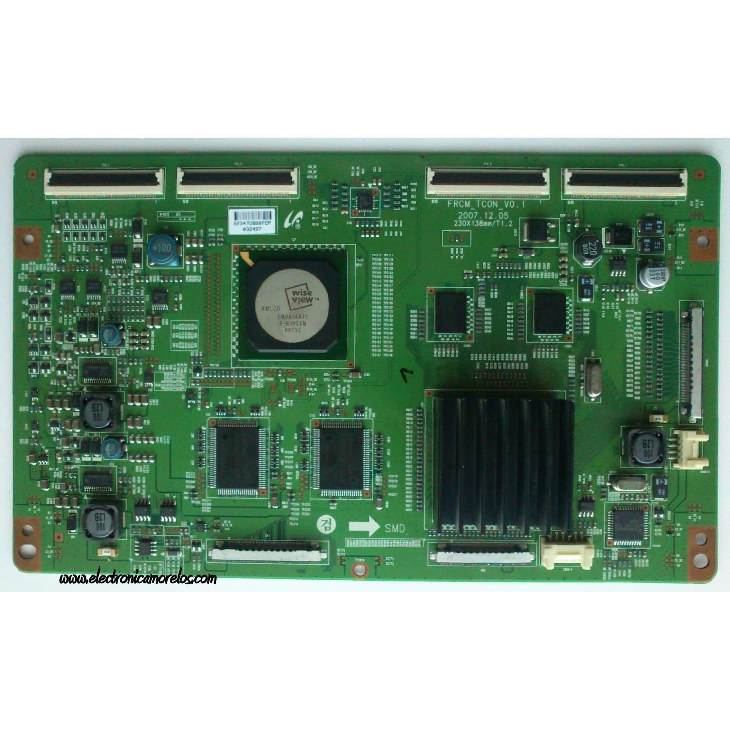 T-CON / SAMSUNG LJ94-02347D / 2347D / FRCM_TCON_V0.1 / PANEL LTF460HE01-101 / MODELOS LN46A650A1FXZA / LN46A750R1FXZA