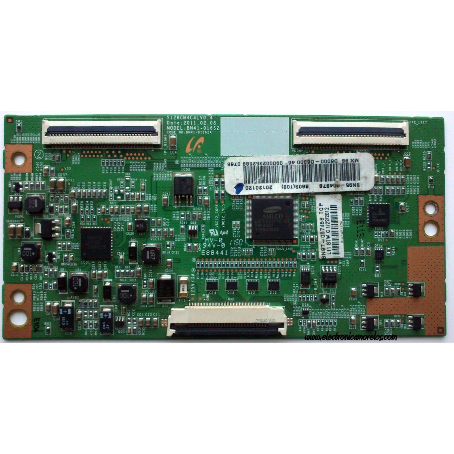 T-CON / SAMSUNG BN95-00497B / BN41-01662A / BN97-05745B / MODELO UN46D6000SFXZA	/ UN46D6050TFXZA H301