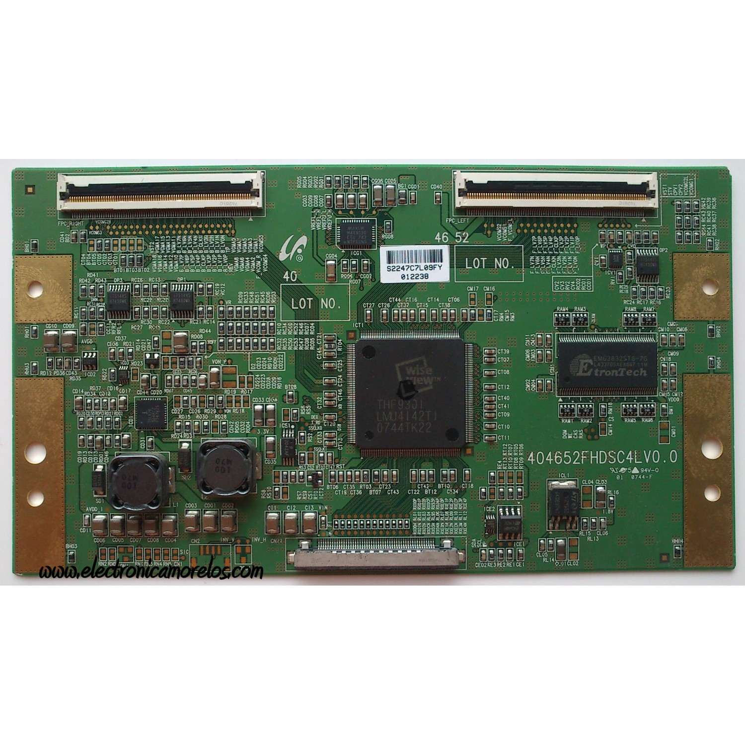 T-CON / SAMSUNG LJ94-02247C / BN81-01308A / 404652FHDSC4LV0.0 / 2247C / MODELO LA46N81BX/XME SS03	