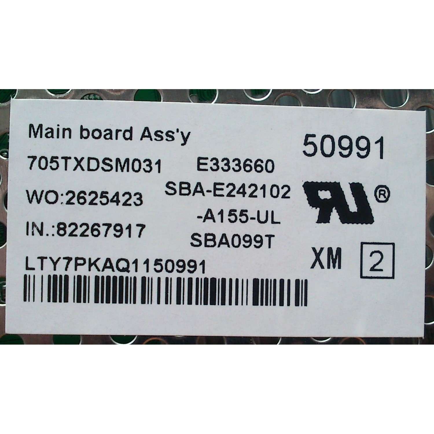 MAIN / VIZIO XDCB02K0500007/T7AKA3 / 715G6339-M01-000-004X / MODELO E320-B1 LTY7PKAQ / E320i-B1 - Imagen 4