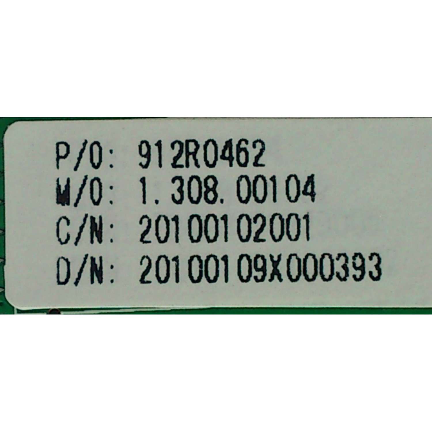 MAIN / CURTIS 912R0462 / CV119Q / 1.308.00104 / 20100102001 / MODELO LCD4680A	 - Imagen 2