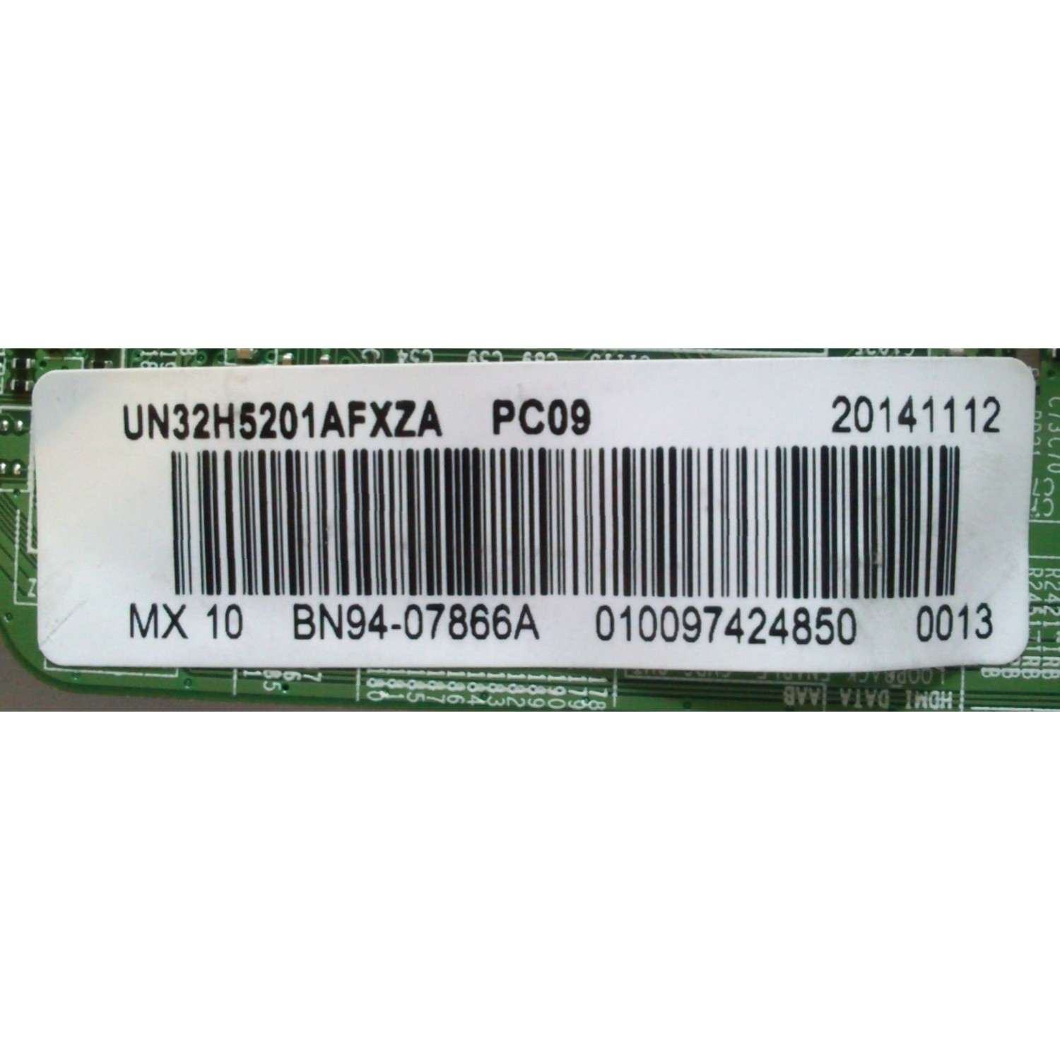 MAIN PARA TV SAMSUNG NUMERO DE PARTE BN94-07866A / BN97-08781E / BN41-02245A  / BN9407866A / MODELO UN32H5201AFXZA TS01 / DISPLAY LSF320HN02-A01 / NUMERO DE PANEL CY-DF320BGLV1H 	 - Imagen 2