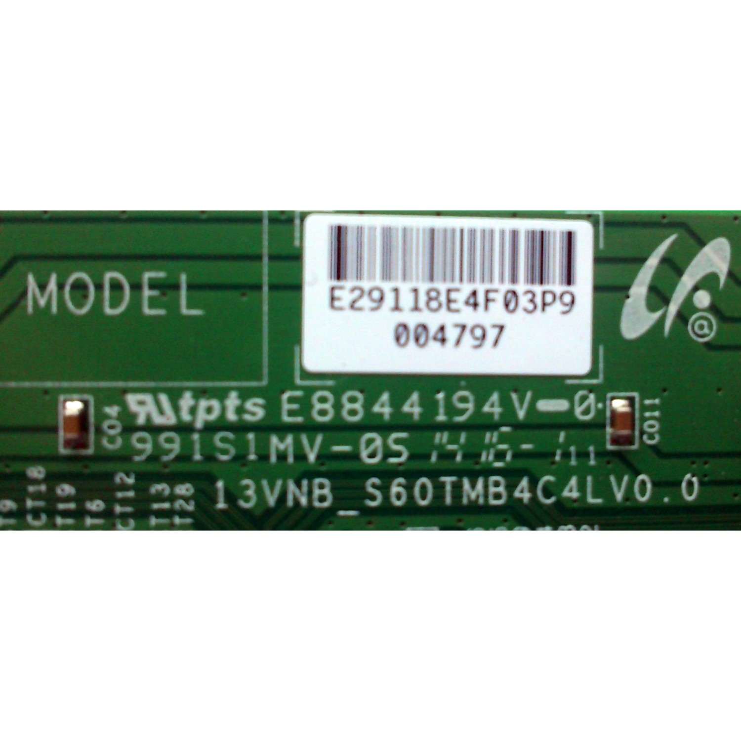T-CON PARA TV HISENSE / NUMERO DE PARTE LJ94-29118E / 29118E / S60TMB4C4LV0.0 / 991S1MV-05 / 13VNB_S60TMB4C4LV0.0 / PANEL'S LVF480ND2L / HD480DF-B37\S3.B2\GM\ROH / MODELOS 48FS4690 / 48FS4610R / 48H4 - Imagen 2