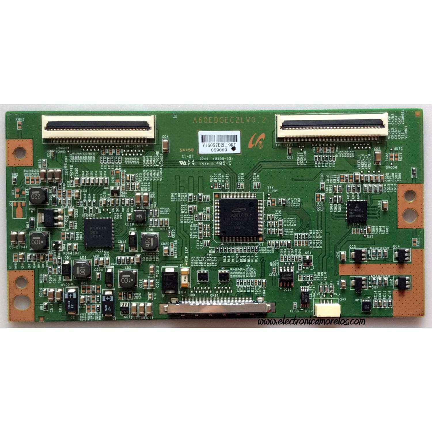 T-CON / HISENSE LJ94-16057D / LJ94-16057E / A60EDGEC2LV0.2 / 16057D / 16057E / ((COMPATIBLES )) / MODELOS 46K360M / LEDTV4626 / E3D470VX / FVM4612 P46142-03