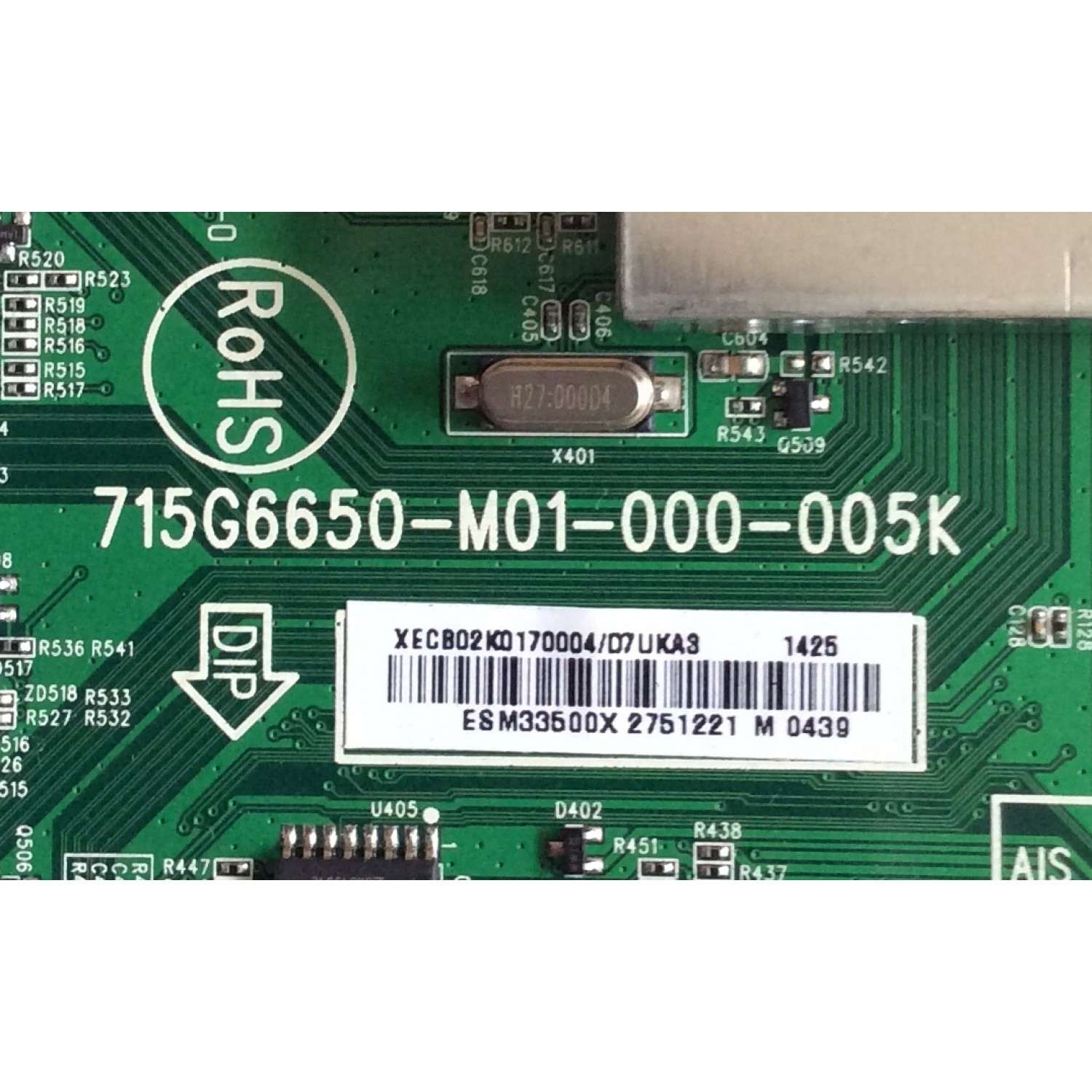 MAIN PARA TV VIZIO / NUMERO DE PARTE XECB02K017 / 715G6650-M01-000-005K / 756TXECB02K0170 / 756TXECB02K017 / PANEL TPT420H2-HVN07 REV:S470A / MODELOS M422I-B1 LTYWPWBQ / M422I-B1 LTYWPWCQ / M422I-B1 LTFWPWCQ / M422I-B1 LTFWPWCQ / M422I-B1 LTMWPWBQ - Imagen 2