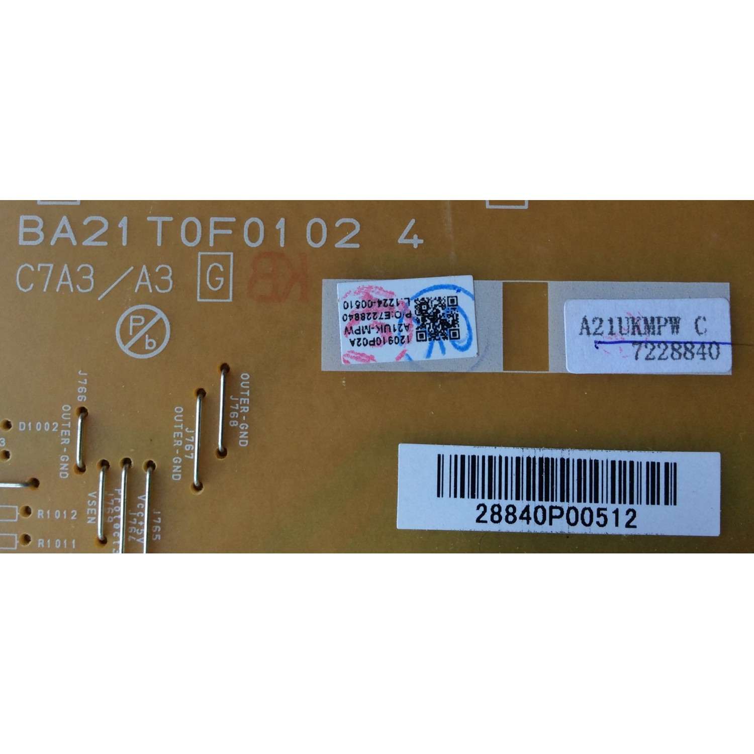 FUENTE DE PODER / PHILIPS A21UKMPW / A21UK-MPW / BA21T0F0102 4 / A21UKMPW-001   MODELO 50PFL3707/F8 - Imagen 2