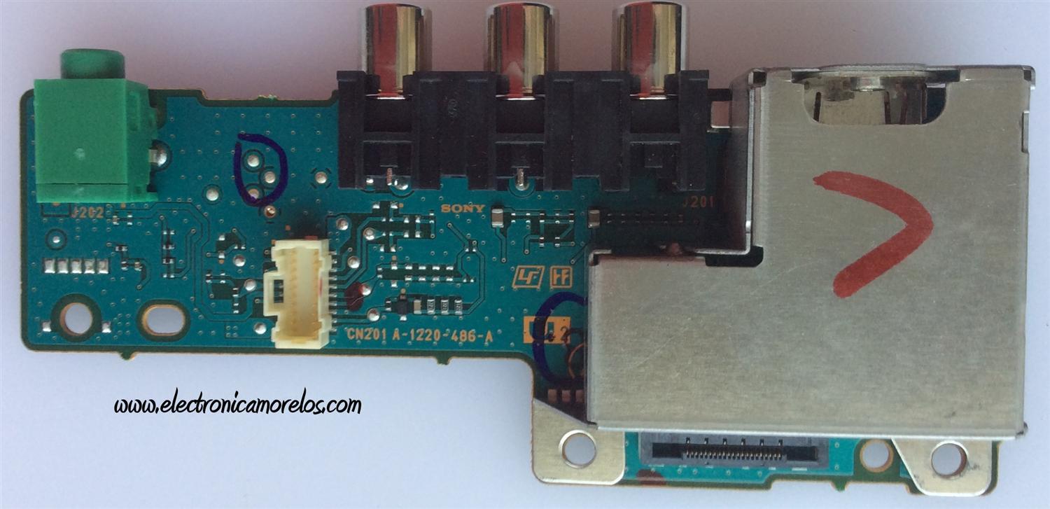 TARJETA DE A/V / SONY A1273043A / A-1220-486-A / 1-872-984-11 / 172841211 / MODELO KDL-32XBR4	
