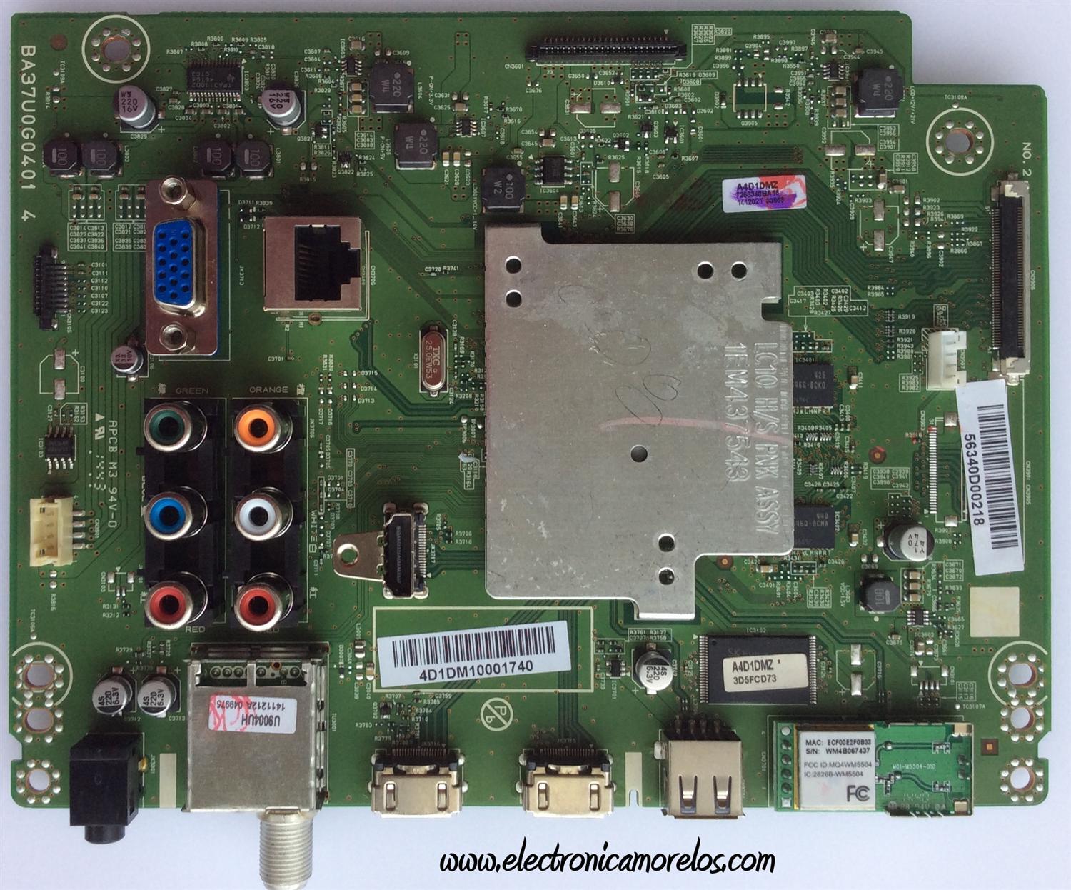 MAIN / PHILIPS A4D1DMZ / BA37U0G0401 4 / A4D1D-MMA /  MODELO 49PFL4909	