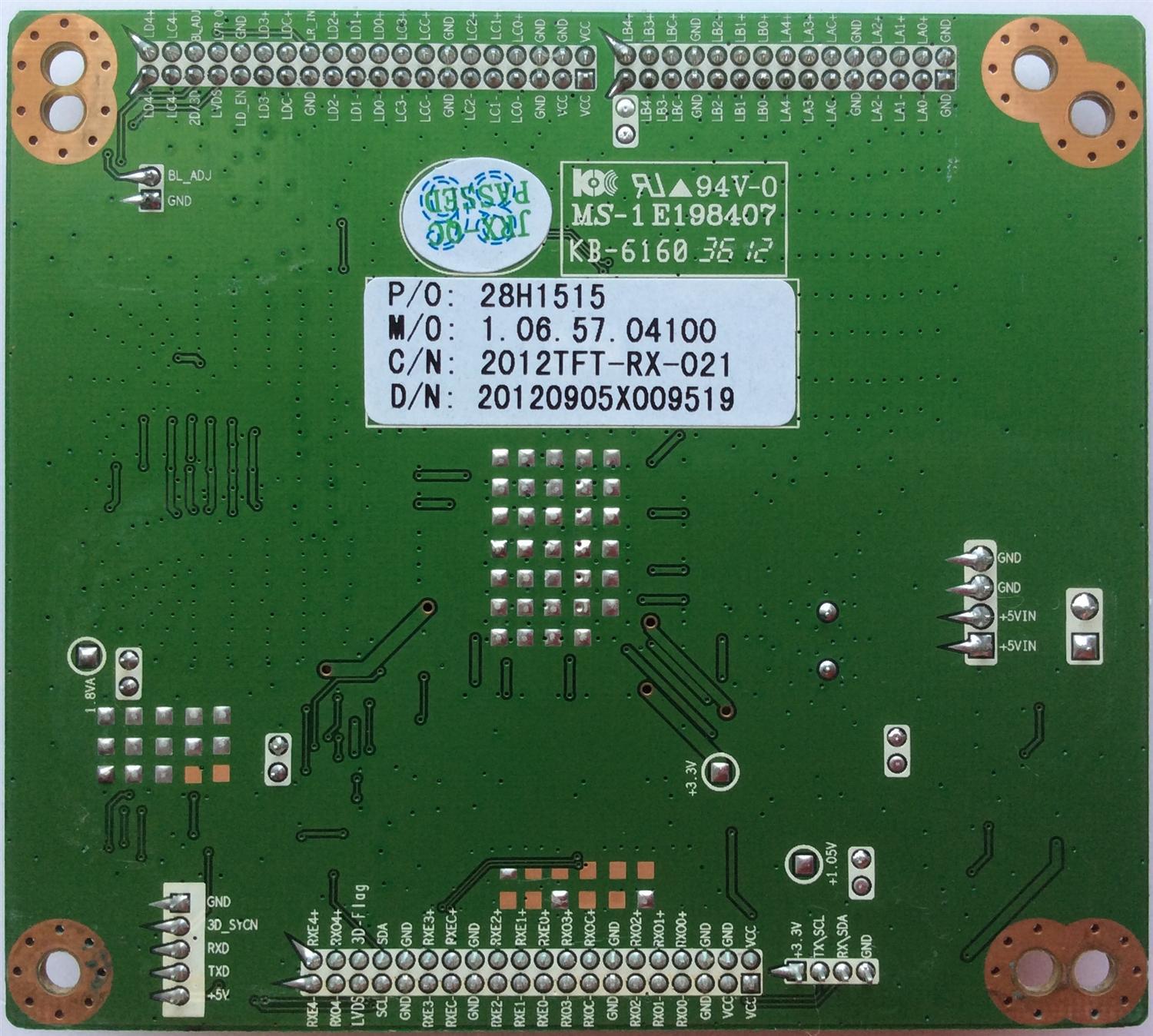TARJETA INTERFACE / ELEMENT 28H1515 / CV6M30L-A / MODELO ELDFT406	 - Imagen 2