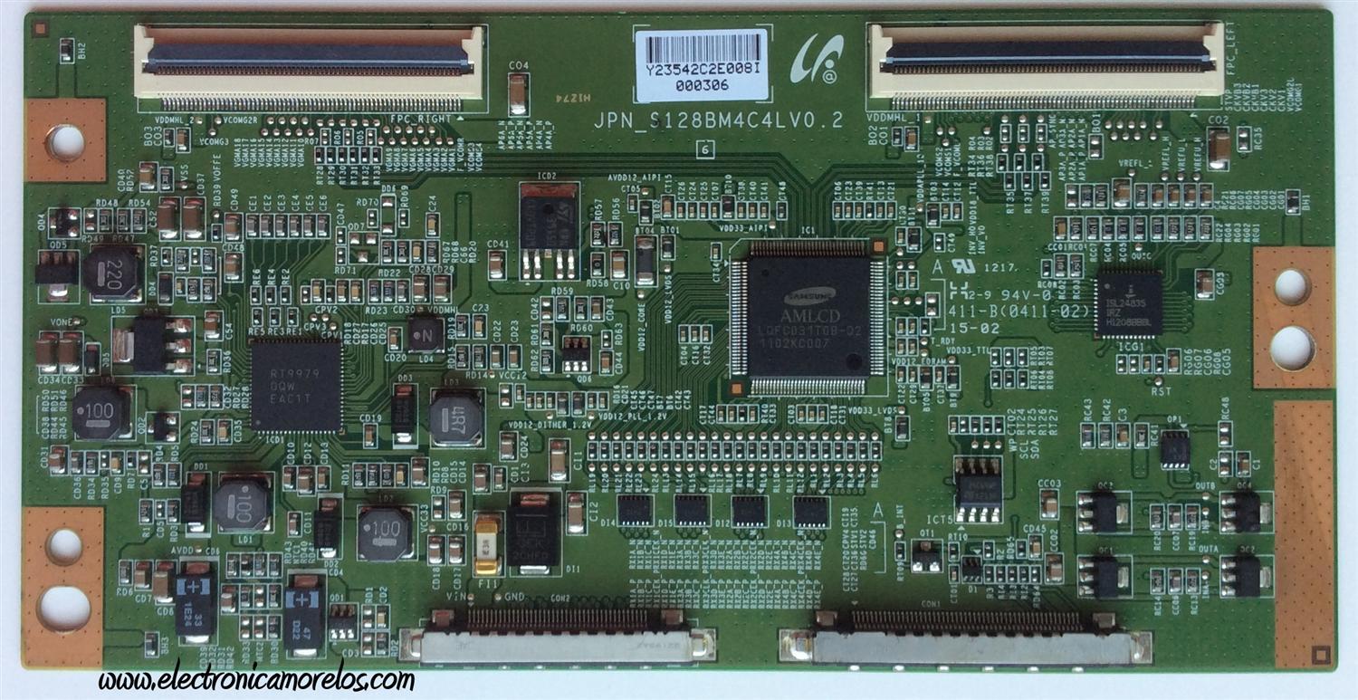 T-CON / ELEMENT LJ94-23542C / 23542C / JPN_S128BM4C4LV0.2 / MODELO ELDFT406	