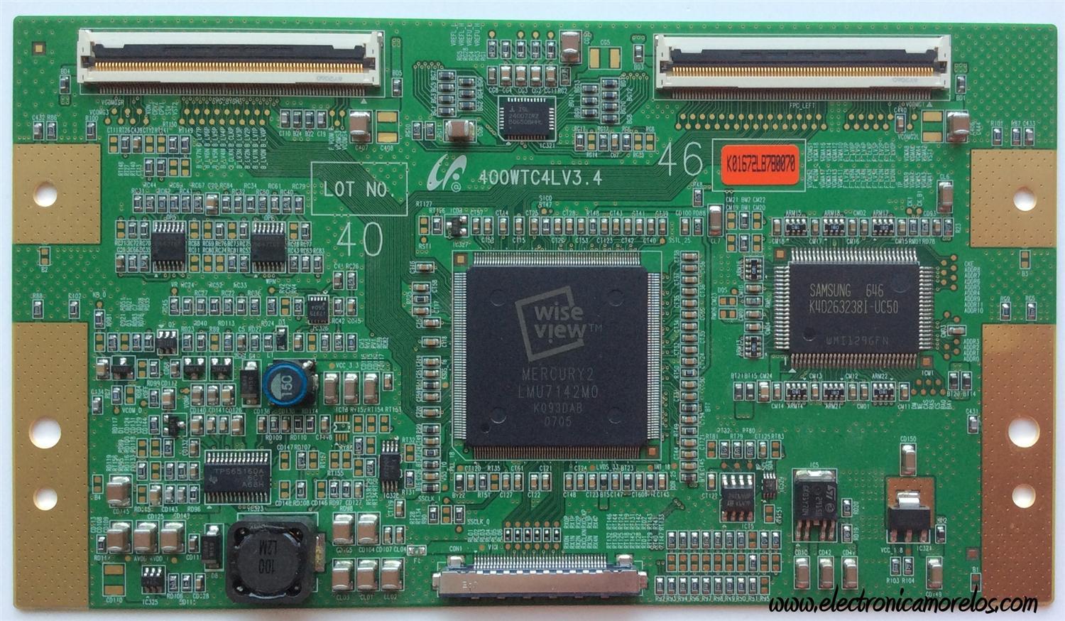 T-CON / SONY LJ94-01672L / 01672L / 400WTC4LV3.4 / MODELO KDL-46S3000	