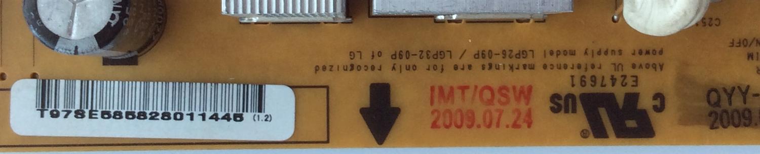 FUENTE DE PODER / LG / EAY58582801 / 58582801 / 32LF11-UA / M3204CCBAJ / M3204CCBA 32LH5000-ZB 32LH40-UA / 32LH3000-ZA 32LH30-UA / 32LH210C 32LH210C-UA / 32LH200C-UA / 32LH2000-ZA 32LH20-UA / 32LF2510-ZB / 32LF11 /  M3203CCBAG  - Imagen 2