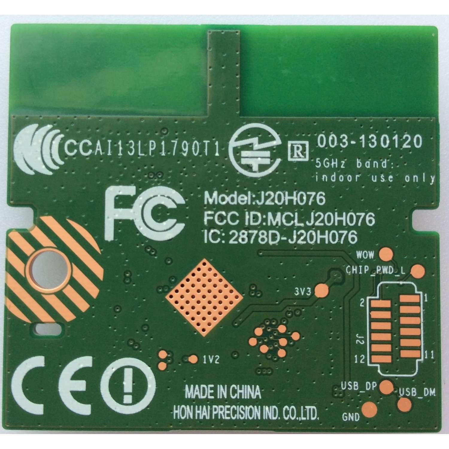 MODULO DE WI-FI / SONY J20H076-05L1 / J20H076 / 003-130120 / 2878D-J20H079 / MODELO KDL-48W590B	 - Imagen 2