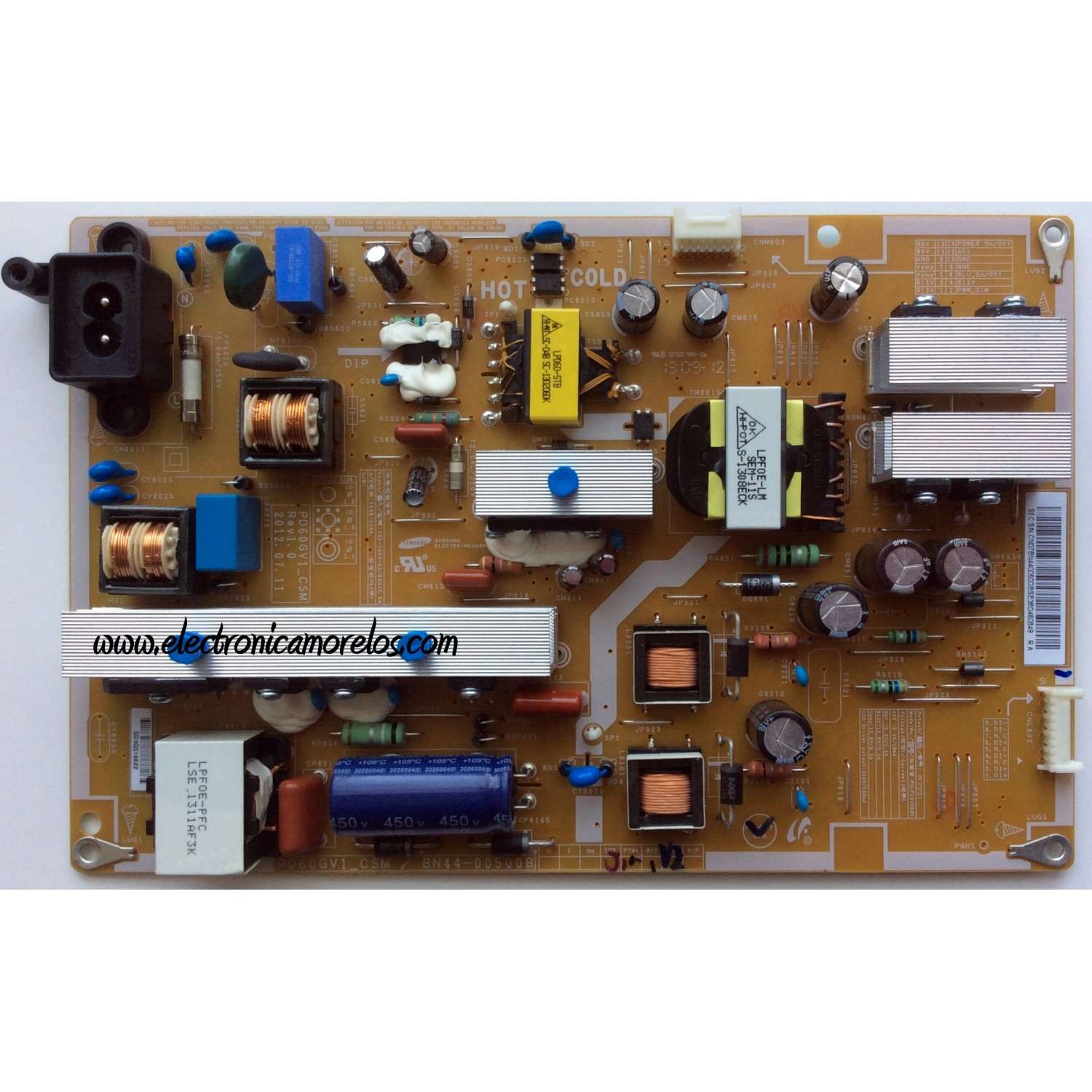 FUENTE DE PODER / SAMSUNG BN44-00500B / COMPATIBLES  BN44-00500A / BN44-00500C / PD60GV1_CSM / MODELO UN60EH6002FXZA HH01 / MUN60EH6003FXZC / UN60EH6003FXZA HH01