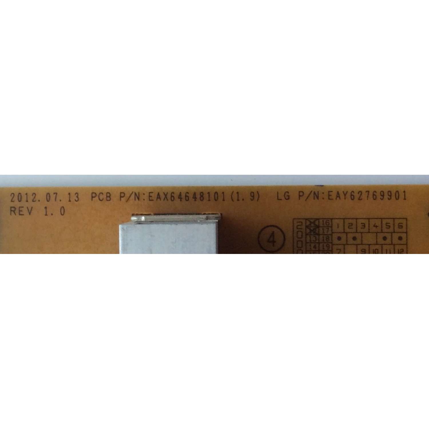 FUENTE DE PODER / LG EAY62769901 / LGP42-12P / 62769901 / EAX64648101 (1.9) / PANEL T500HVN02.1 / MODELOS 50LS4000-UA AWMDLUR / 50LS4000-UA AUSDLUR / 50LS4000-UA AUSDLMR - Imagen 2