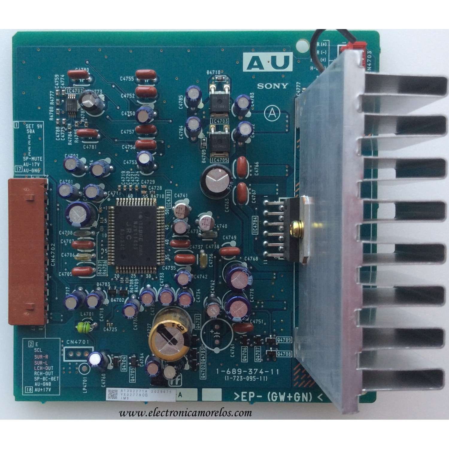 TARJETA AU / SONY A-1302-271-A / A1302271A / 1-689-374-11 / 1-723-095-11 / MODELO KF-42WE610	
