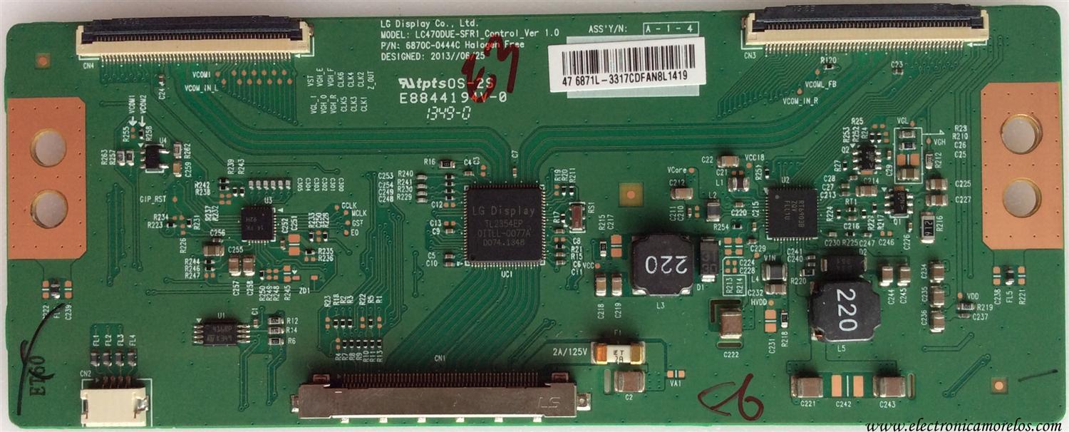 T-CON / VIZIO 6871L-3317C / 6870C-0444C / 3317C / MODELO M471i-A2 LWJJOLBP	