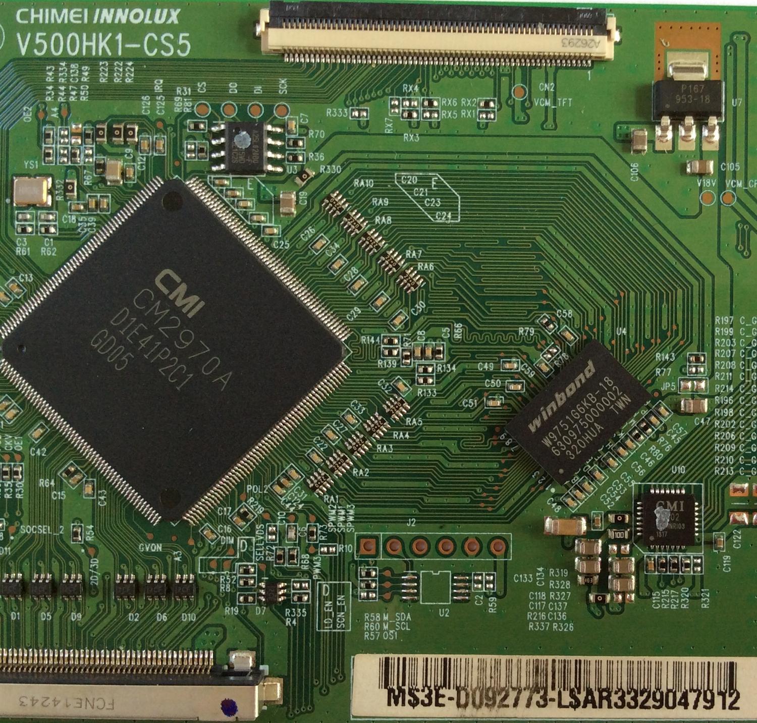 T-CON / SANYO 3E-D092773 / V500HK1-CS5 / MODELO DP50E44S / PANEL V500HK1-LS6 REV.E4	 - Imagen 2