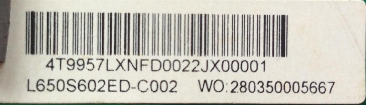 LED DRIVER / SANYO C650S06E02A / L650S602ED-C002 / PANEL V650HP1-LS6 REV.E2 / MODELO DP65E34 P65E34-00	 - Imagen 2