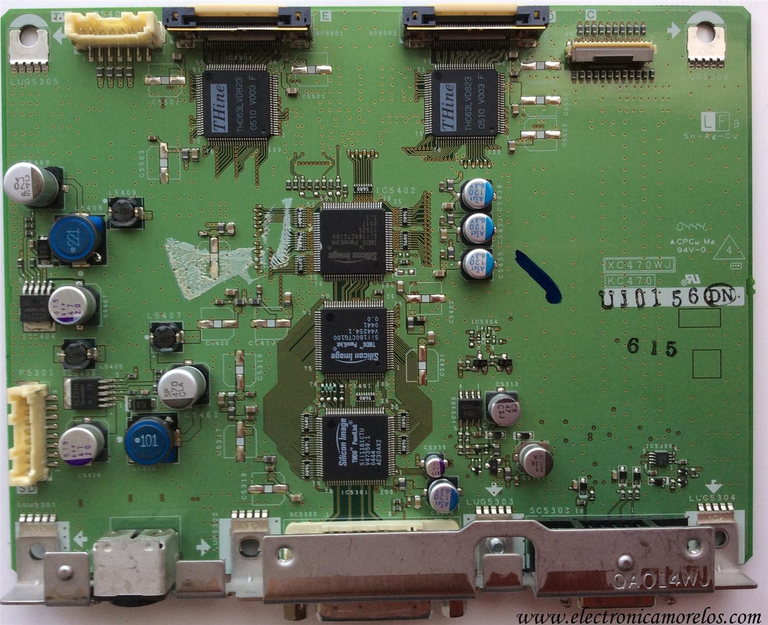 TARJETA DE VIDEO / SHARP DUNTKC470VJ01 / DUNTKC470UJ01 / KC470 / UJ01 / XC470WJ / MODELO	
