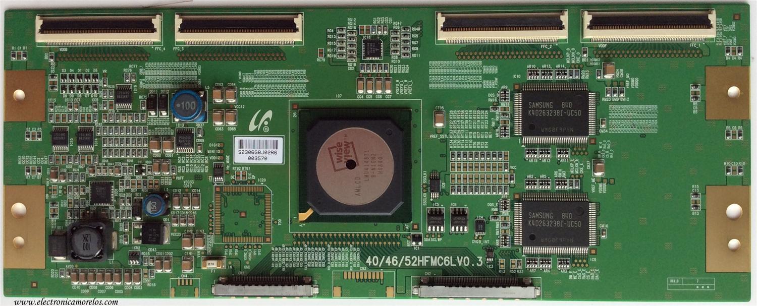 T-CON / MITSUBISHI LJ94-02306G / 40/46/52HFMC6LV0.3 / 2306G / MODELO LT-52148	