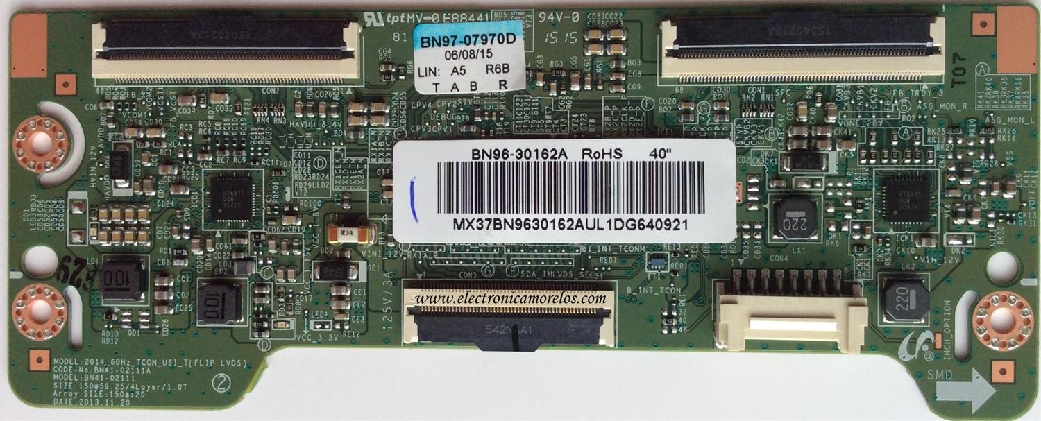 T-CON / SAMSUNG BN96-30162A / BN41-02111A / BN97-07970D / MODELO HG40NC670DFXZA	