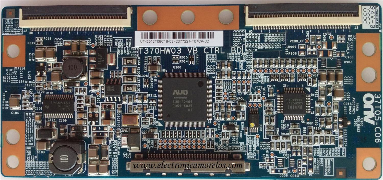 T-CON / LG 55.42T08.C18 / 5542T08C18 / T370HW03 VB / 37T05-C06 / MODELO 42LD420-UA.AWMDLFR	