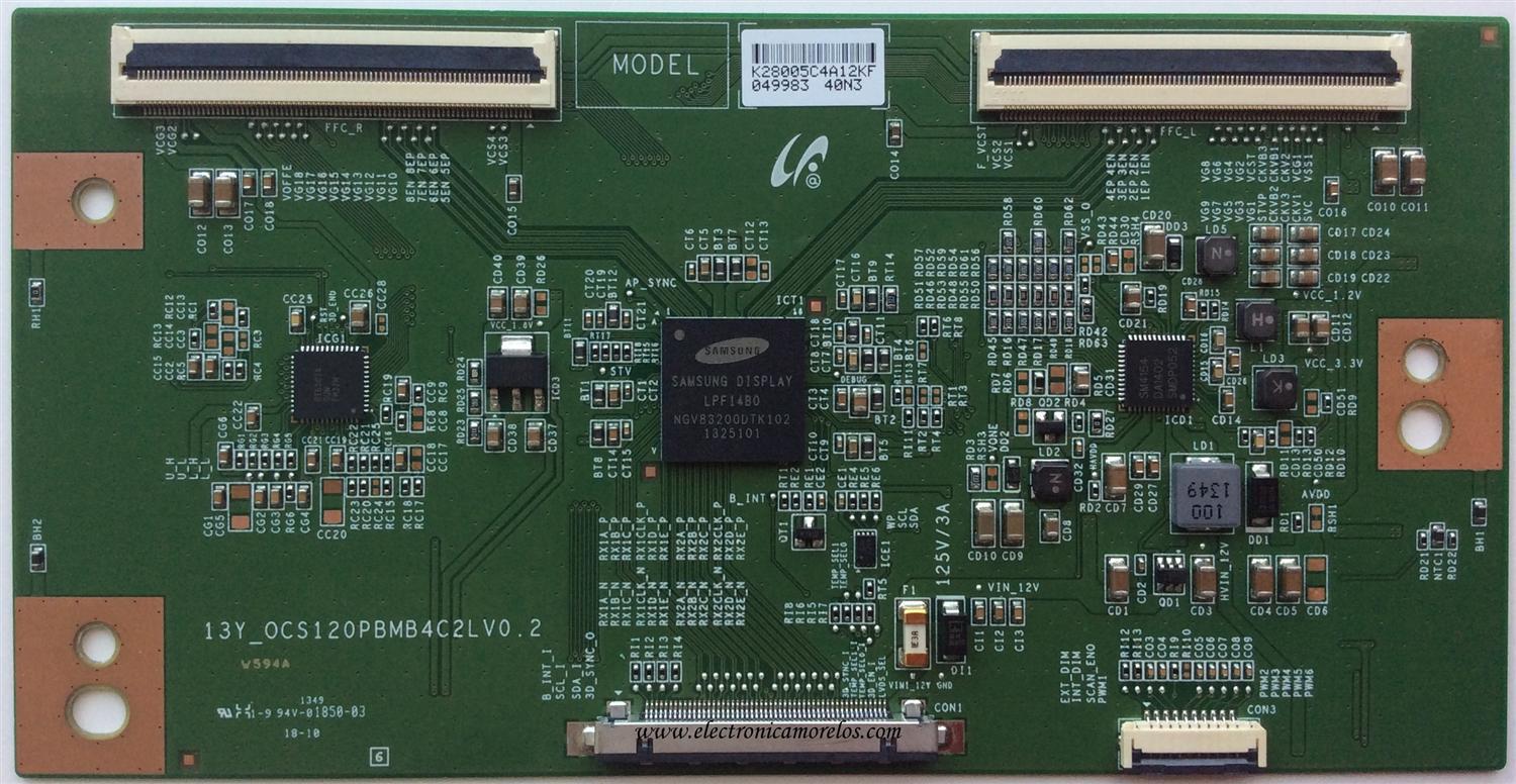 T-CON / ELEMENT LJ94-28005C / 28005C / 13Y_OCS120PBMB4C2LV0.2 / MODELO ELEFW408	/  ELEFT406